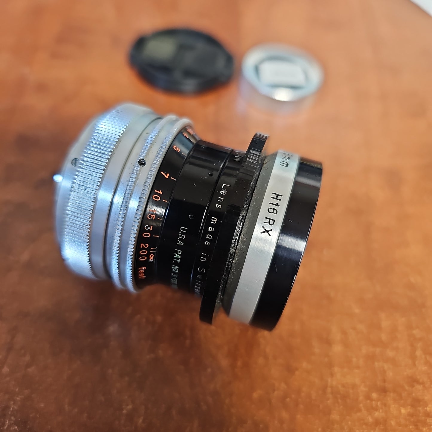 Switar 26mm Macro Preset f/1.1 H16 RX C-Mount Lens S# 1028127