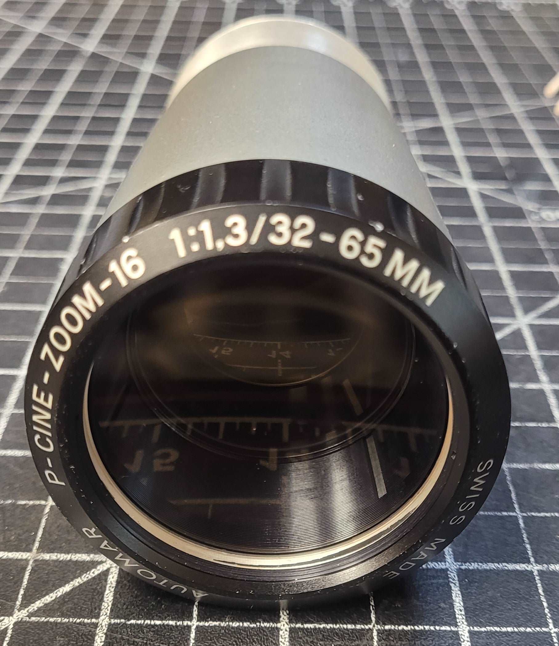 Automar P-Cine Zoom-16 32-65mm T1.3 Projector Lens (Bell And Howell) Silver