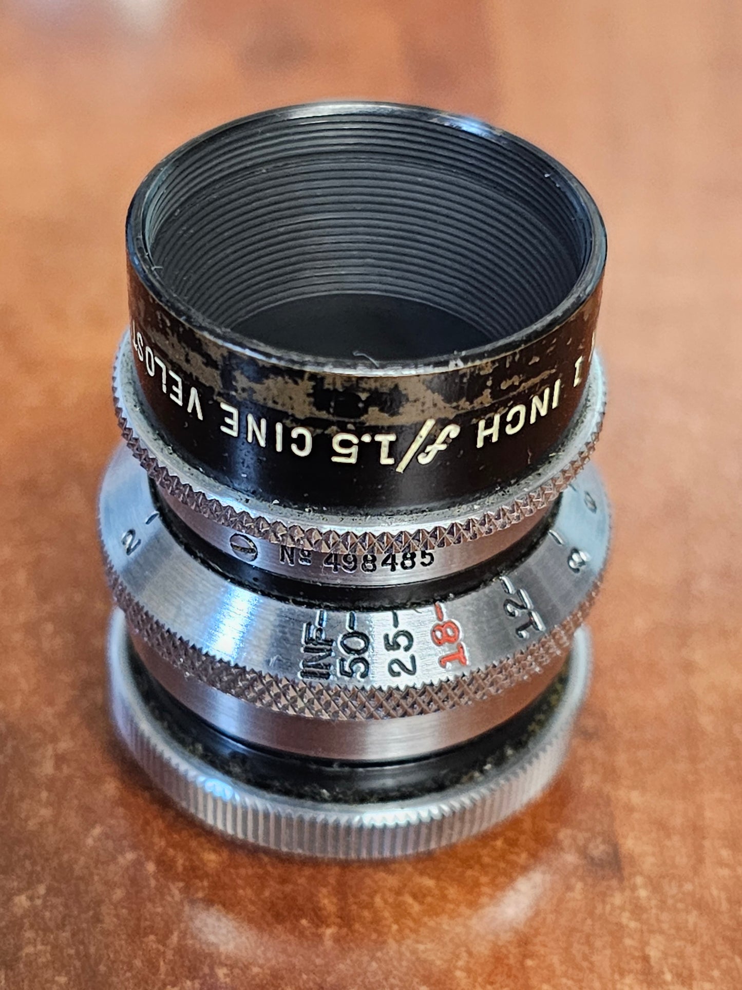 Wollensak Cine Velostigmat 25mm 1" f1.5 C mount lens S# 498485