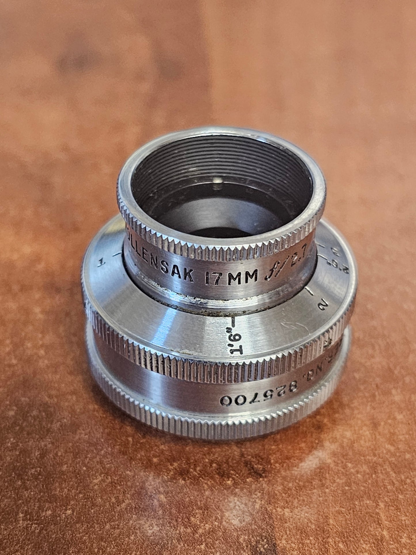 Wollensak Raptar 17mm f/2.7 C Mount lens S# 825700