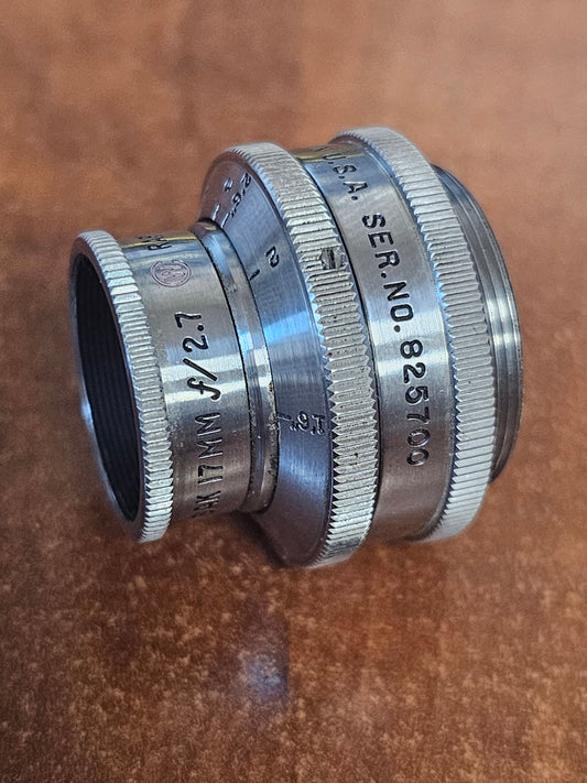 Wollensak Raptar 17mm f/2.7 C Mount lens S# 825700