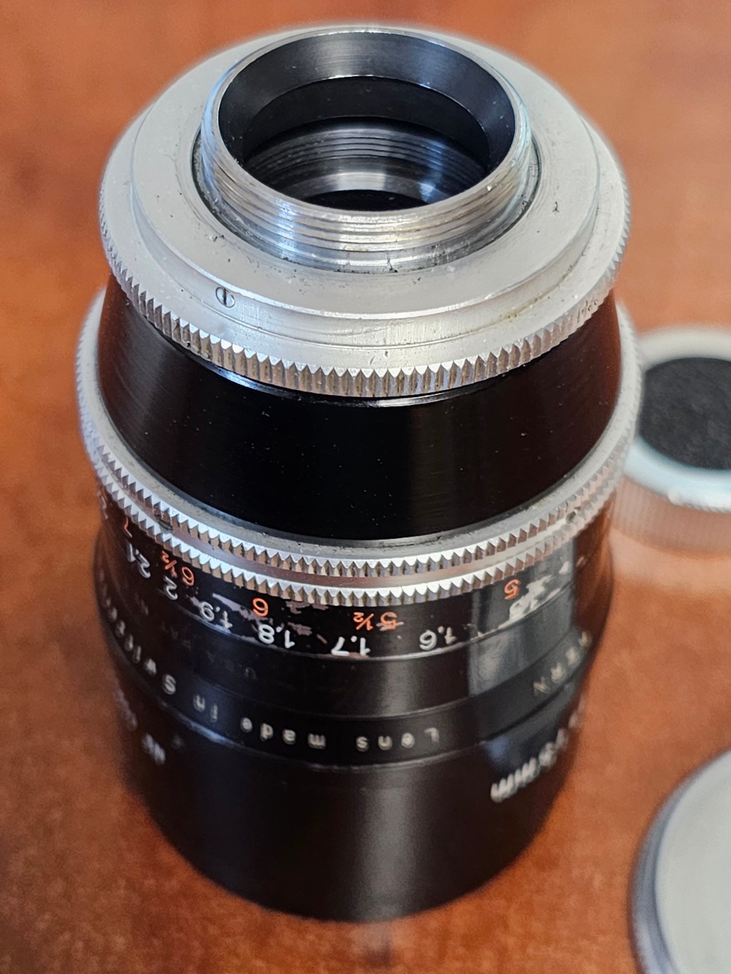 Switar 75mm Macro Preset f1.9 C-Mount  S# 1022405