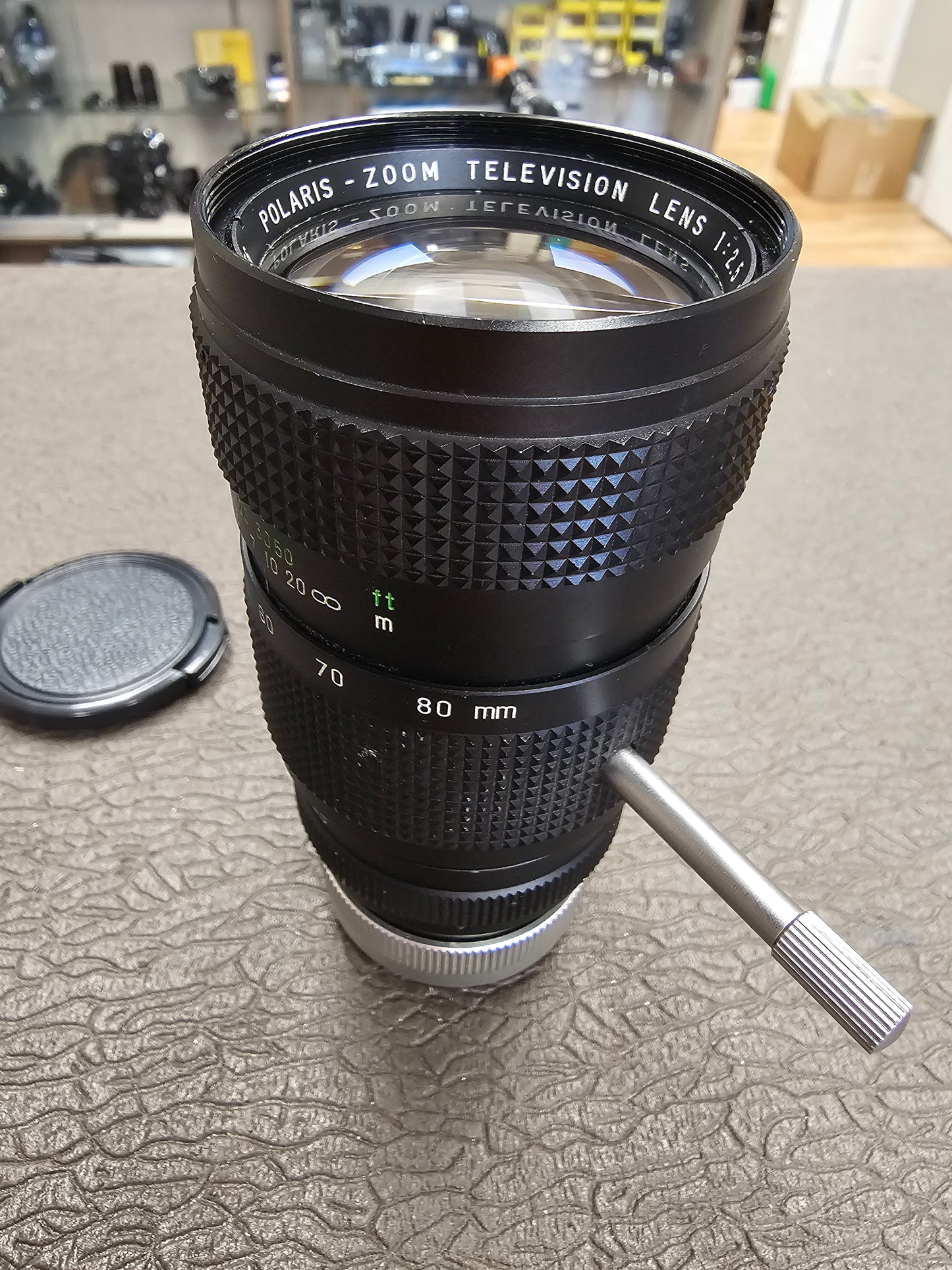 Polaris 20-80mm T2.5  C Mount TV Zoom lens S# 120056