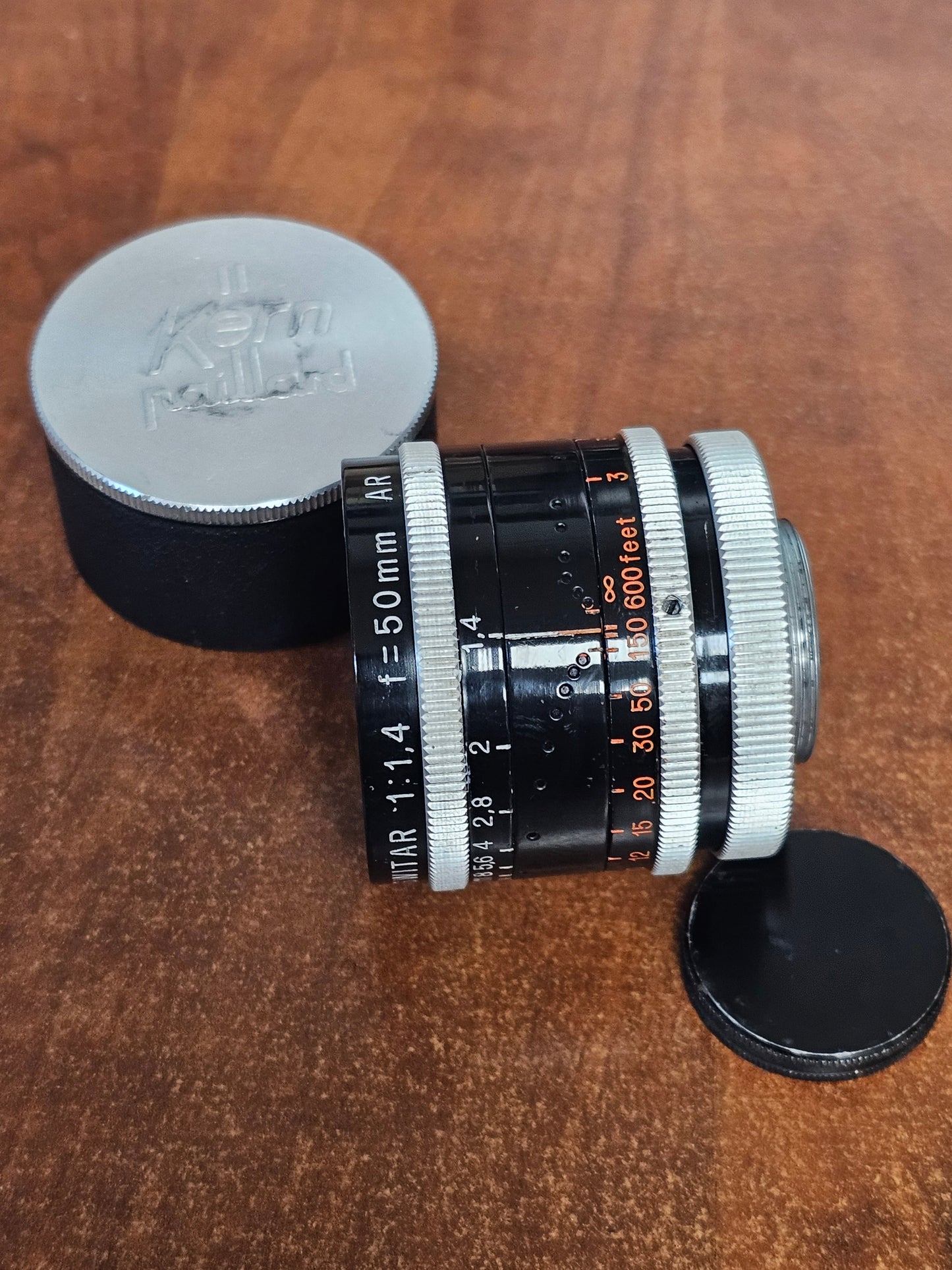 Switar 50mm f/1.4 AR C-Mount lens S# 274365