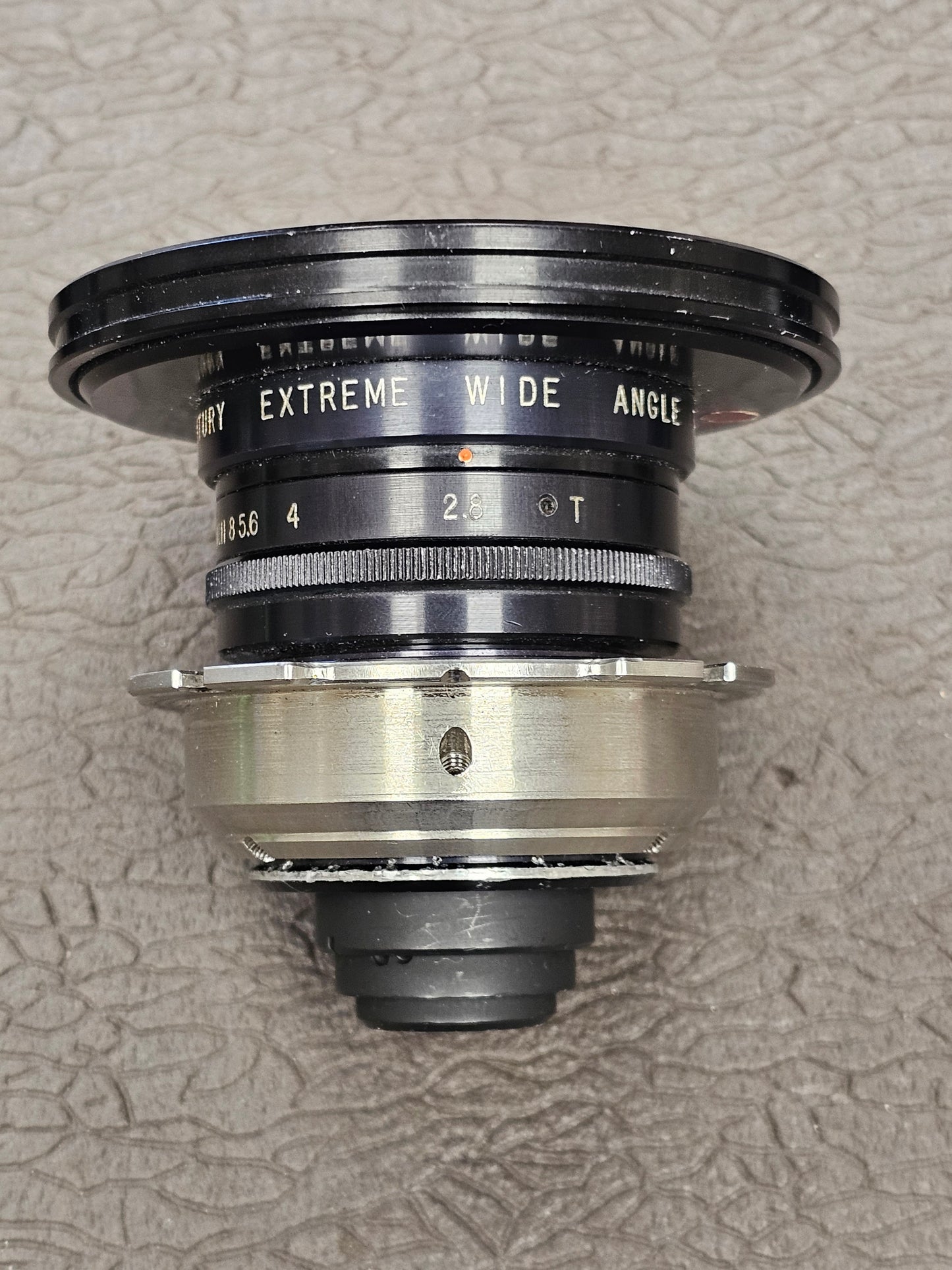 Century Extreme Wide Angle 3.5mm f/1.8/T2.8 C-Mount Lens Arri Standard Mount with PL Mount Adapter S# C3472