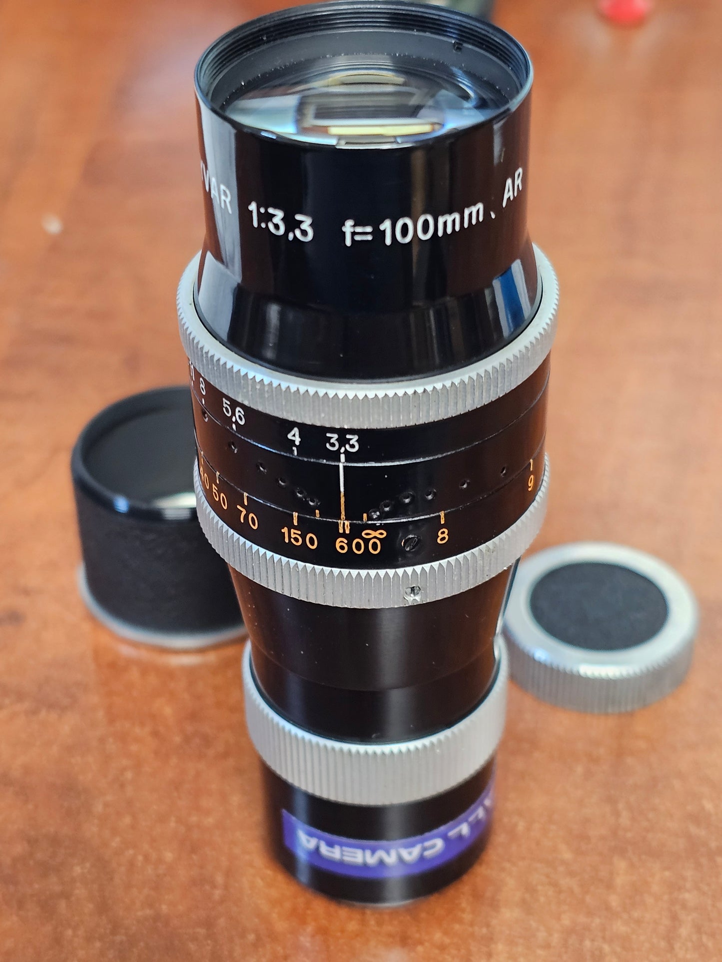 YVAR 100mm f/3.3 AR C-Mount lens S# 326248