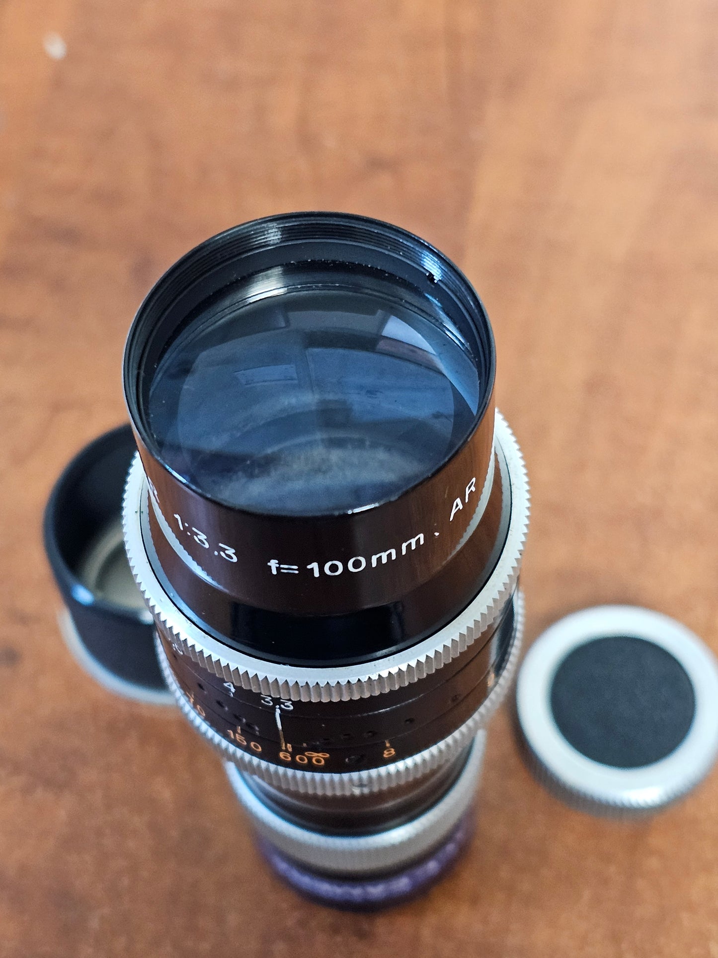 YVAR 100mm f/3.3 AR C-Mount lens S# 444651