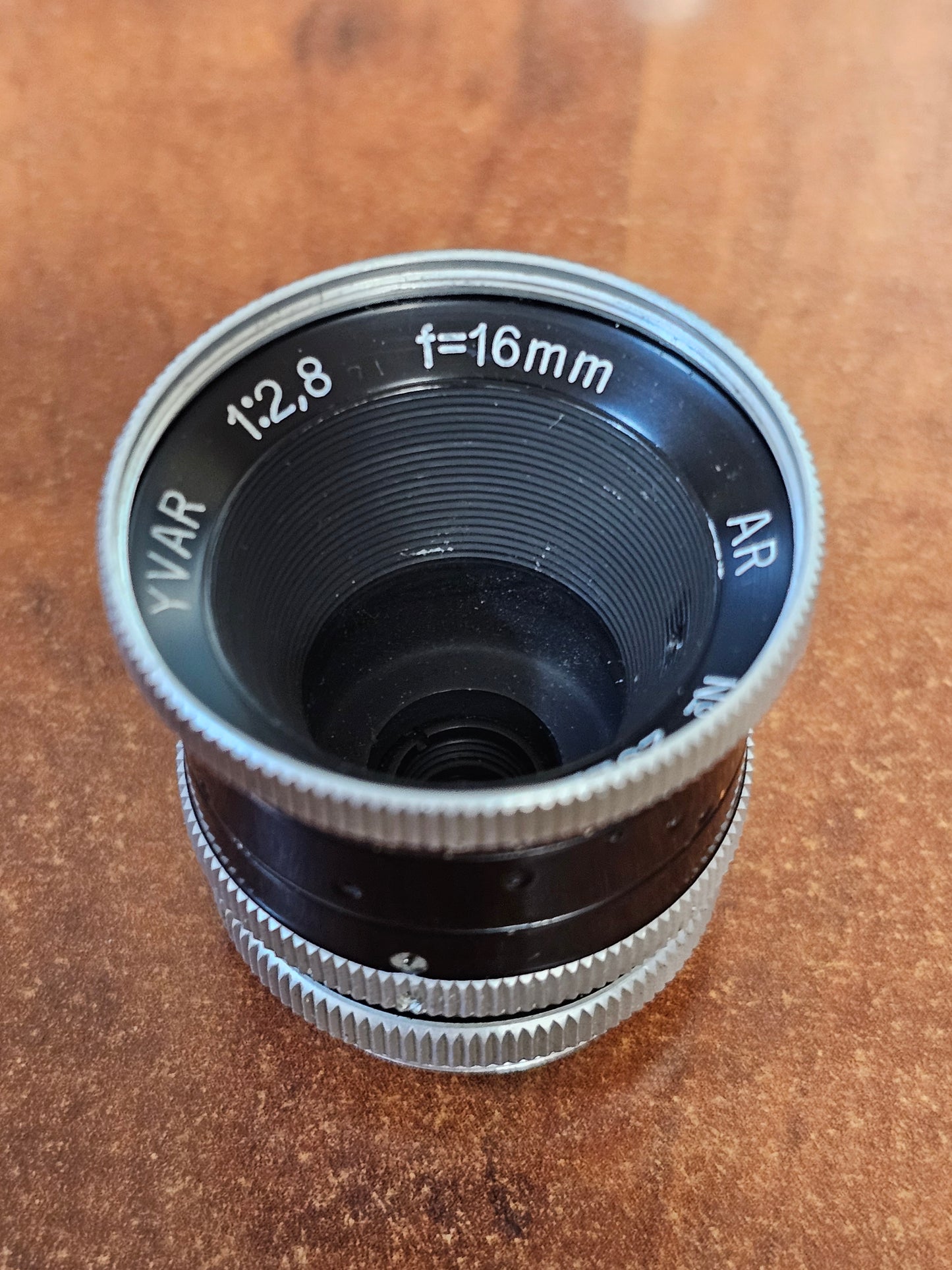 YVAR 16mm f/2.8 AR C-Mount Lens S# 292205