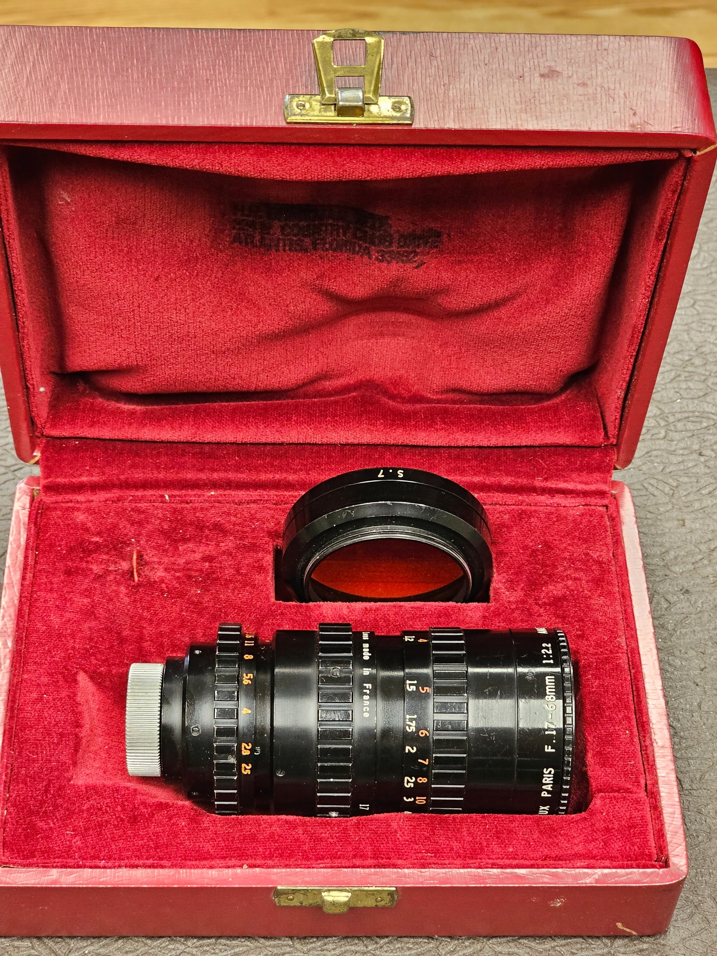 Angenieux 17-68mm f2.2/T2.5 C-Mount Zoom lens Type 4x17B (Black Version) S# 1199237