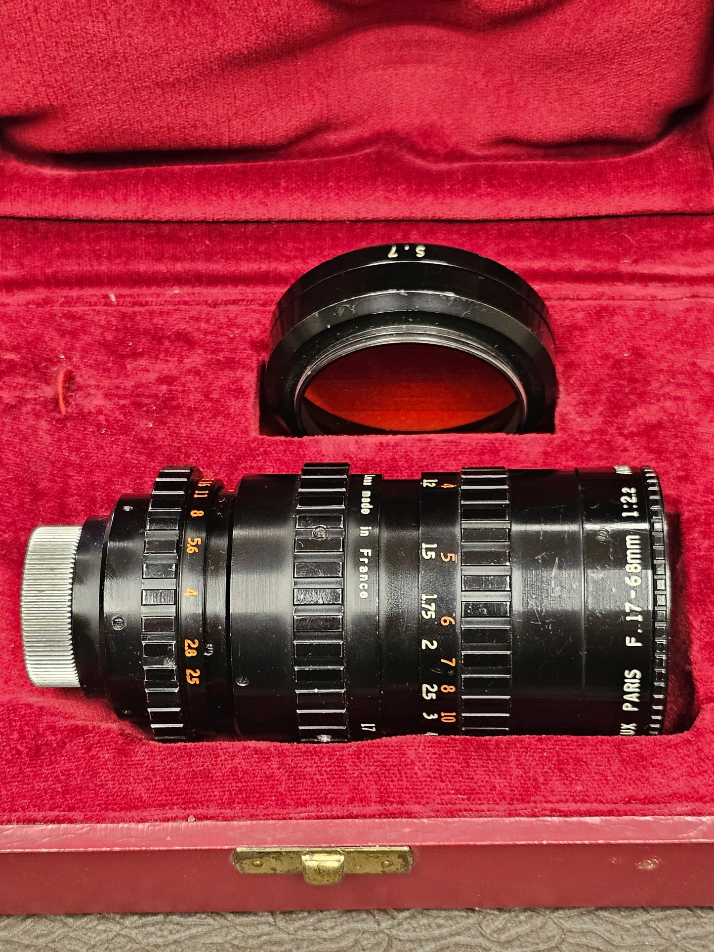 Angenieux 17-68mm f2.2/T2.5 C-Mount Zoom lens Type 4x17B (Black Version) S# 1199237