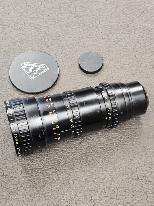 Angenieux 12.5-75mm f2.2/T2.5 C-Mount Zoom lens Type 6x12.5B S# 1161728