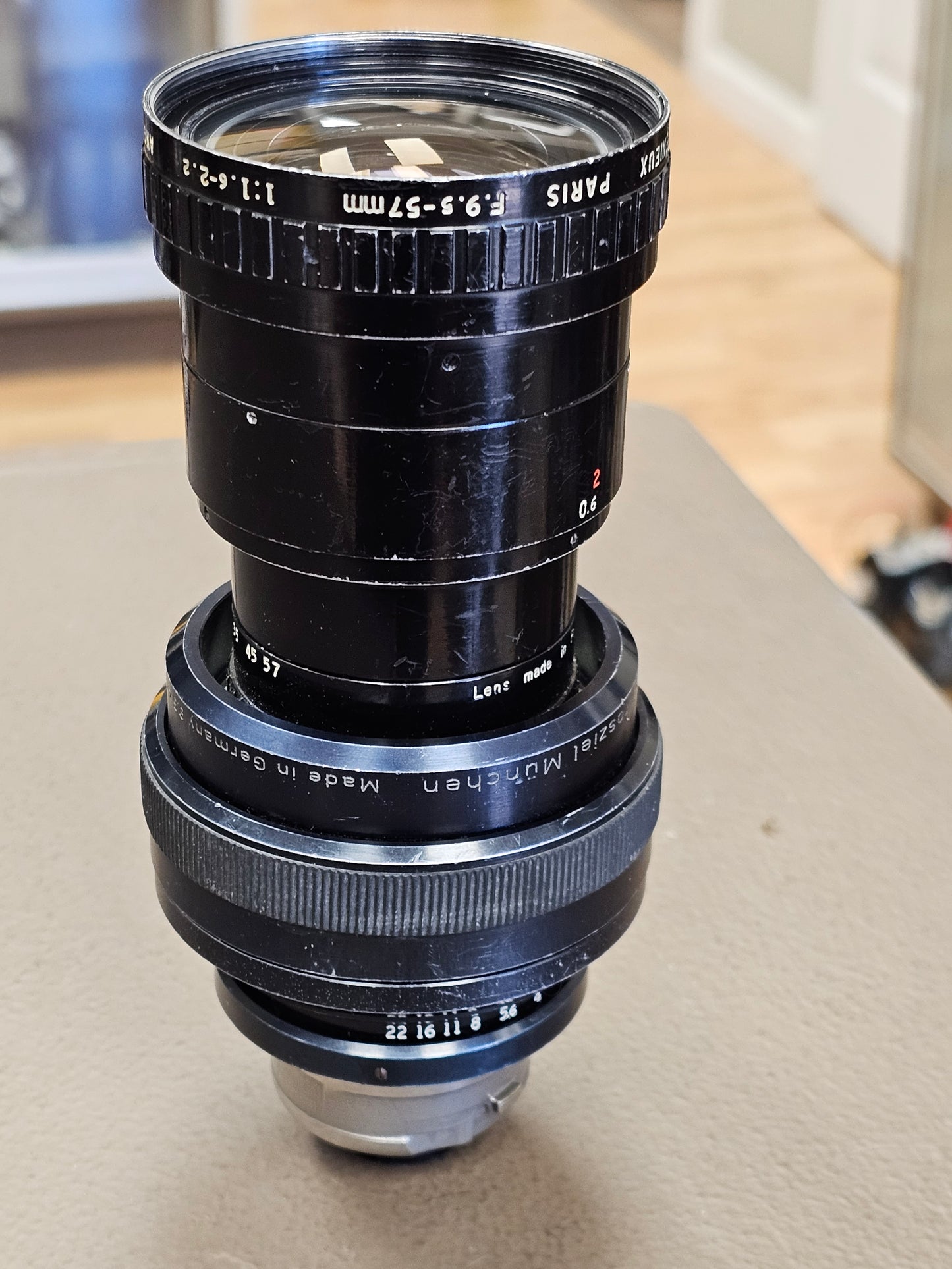 Angenieux 9.5-57mm f1.6/T1.9 6x9.5B Arri Bayonet Mount S# 1408090 with Chrosziel Fluid Zoom S#3624