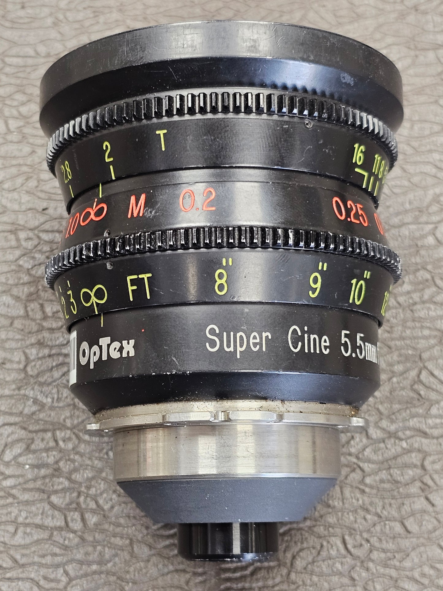 Optex Super Cine 5.5mm f1.8/T2 PL Mount Wide Angle Lens S# 550095