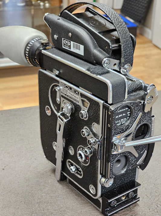 Bolex H16 Rex 5 with 13x Viewfinder 16mm Camera S# 256132