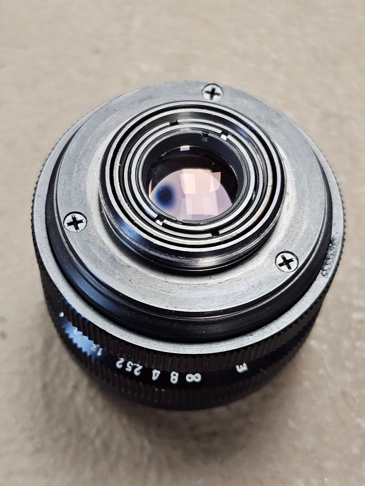 Carl Zeiss Jena DDR Tevidon 25mm f1.4 C-Mount Lens S# 7676