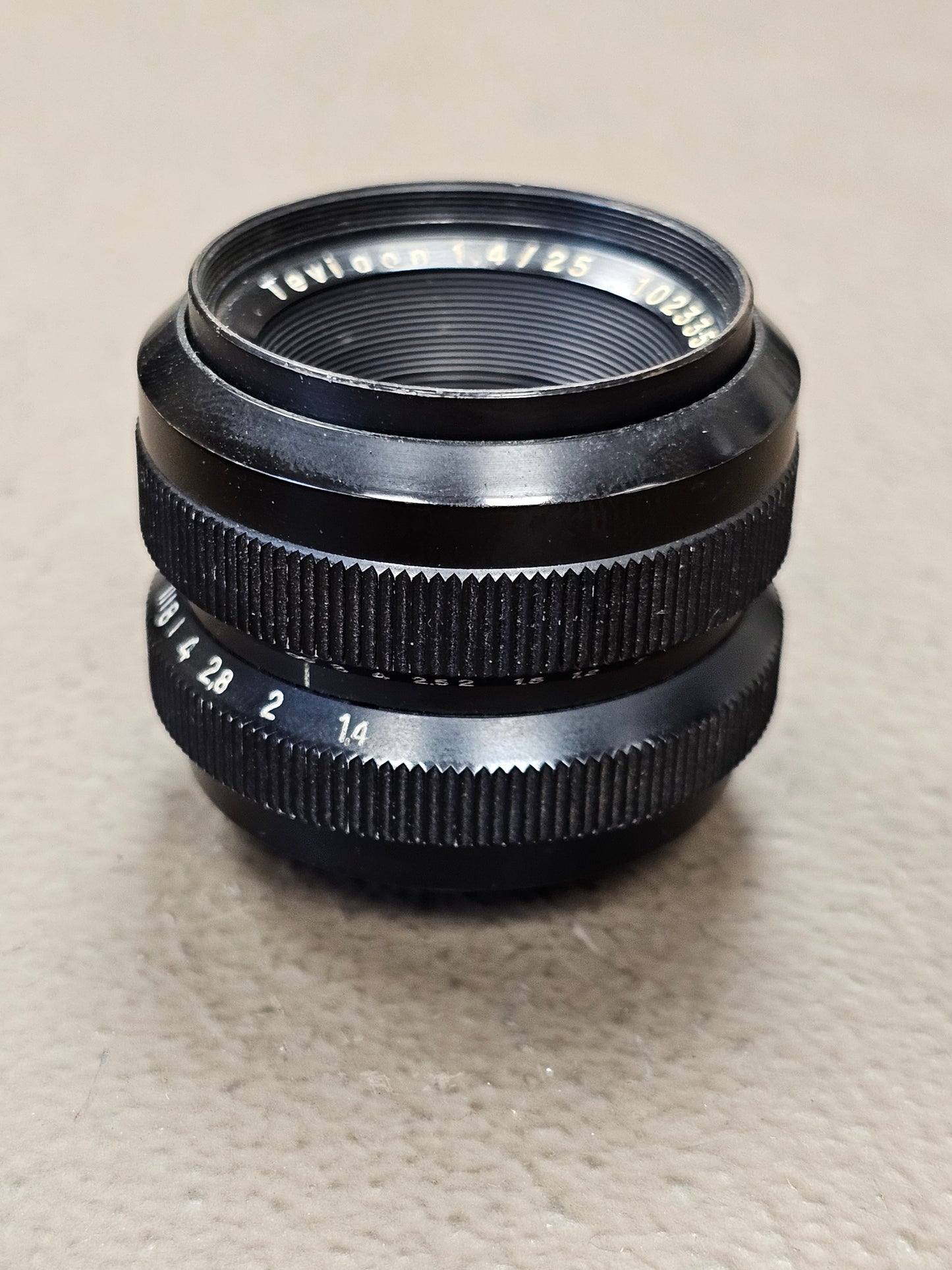 Carl Zeiss Jena DDR Tevidon 25mm f1.4 C-Mount Lens S# 10233598