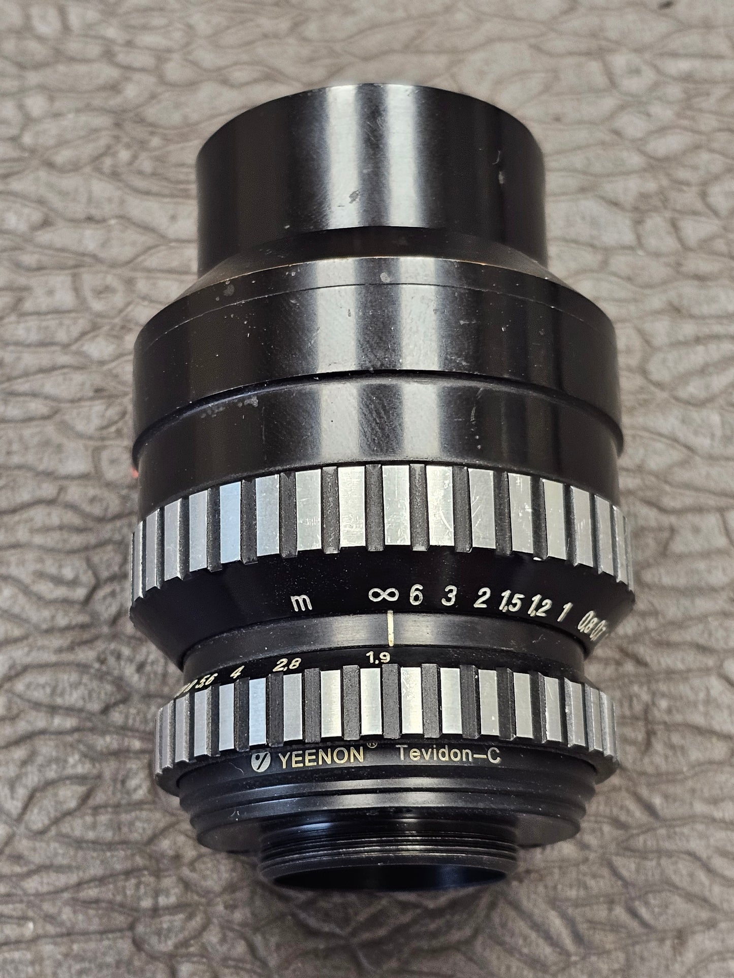 Carl Zeiss Jena DDR 35mm Tevidon f1.9 C-Mount Lens ( Zebra Version )S# 9375214