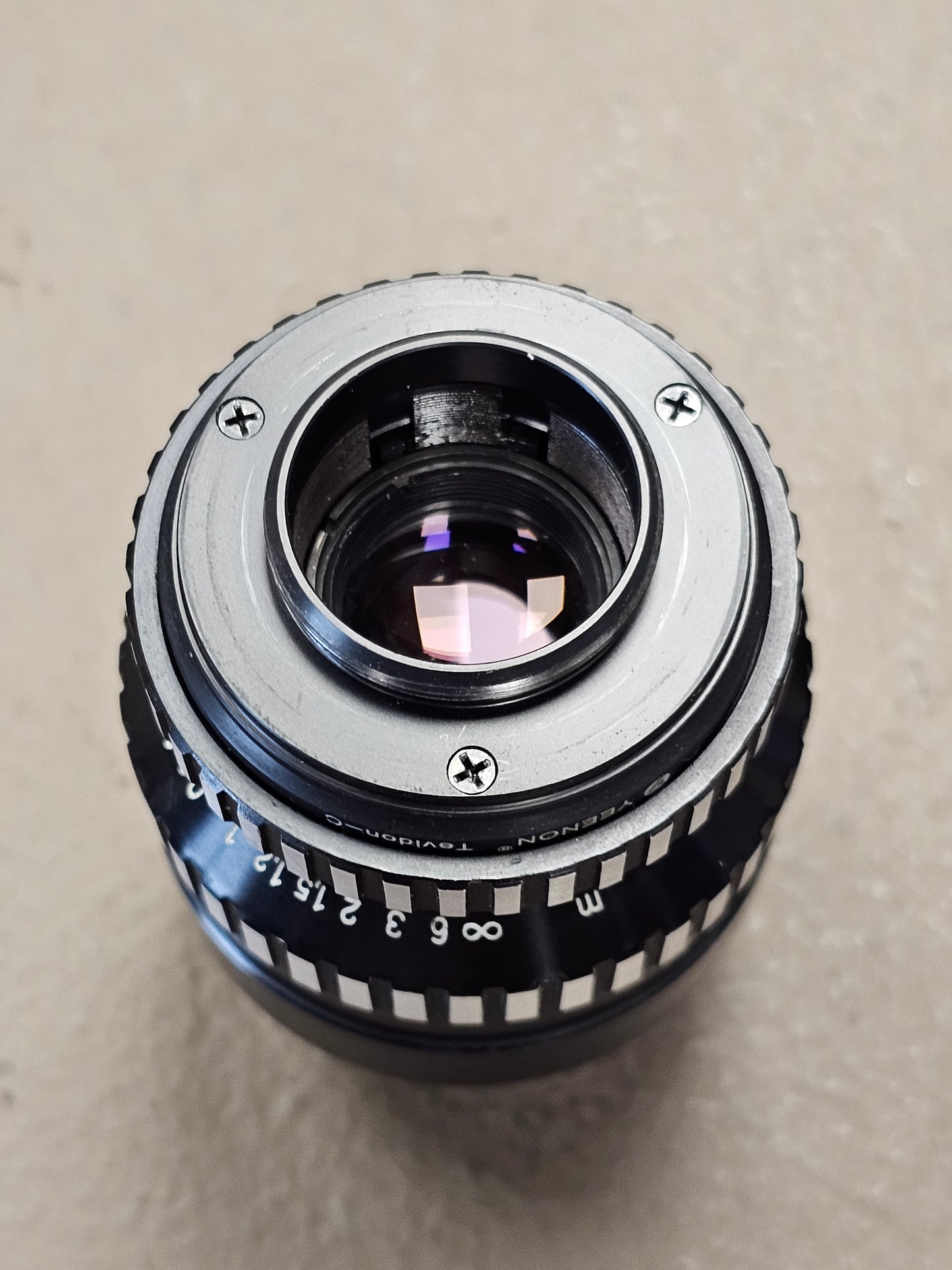 Carl Zeiss Jena DDR 35mm Tevidon f1.9 C-Mount Lens ( Zebra Version )S# 9375214