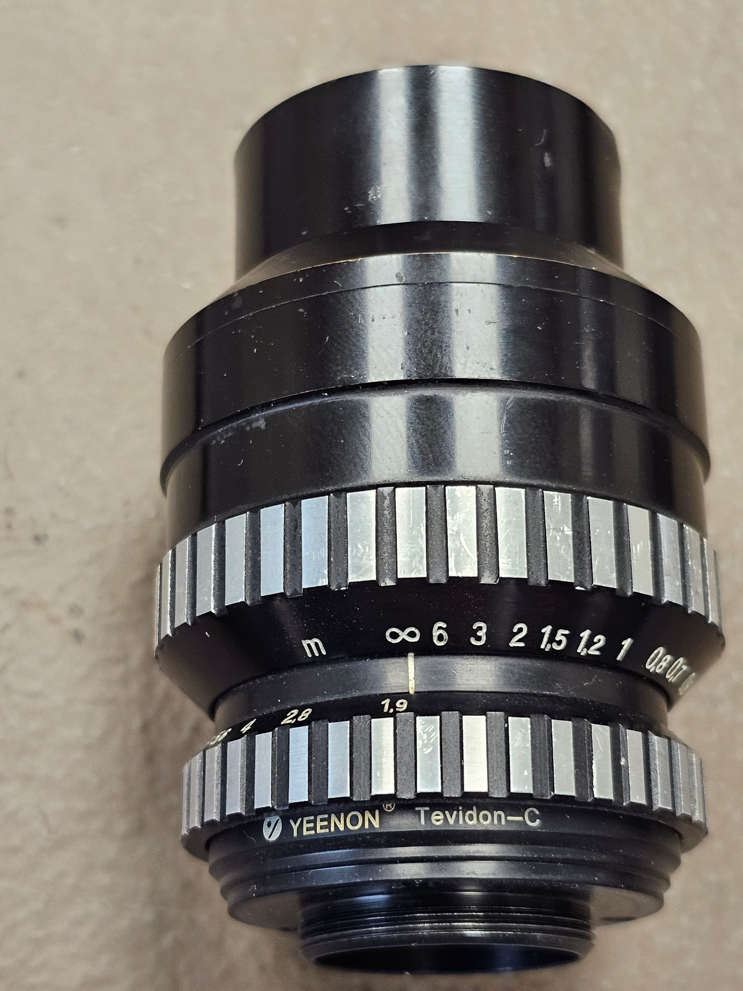 Carl Zeiss Jena DDR 35mm Tevidon f1.9 C-Mount Lens ( Zebra Version )S# 9375214