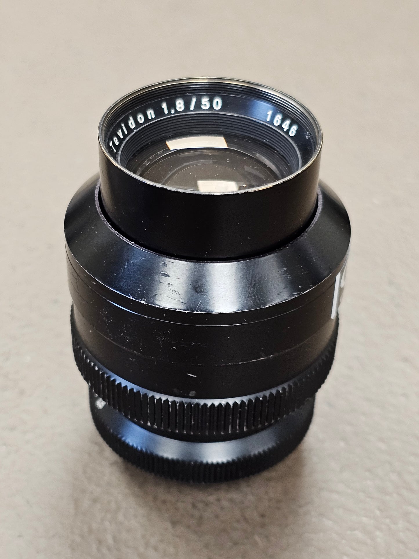 Carl Zeiss Jena DDR Tevidon 50mm f1.8 C-Mount Lens S# 1646