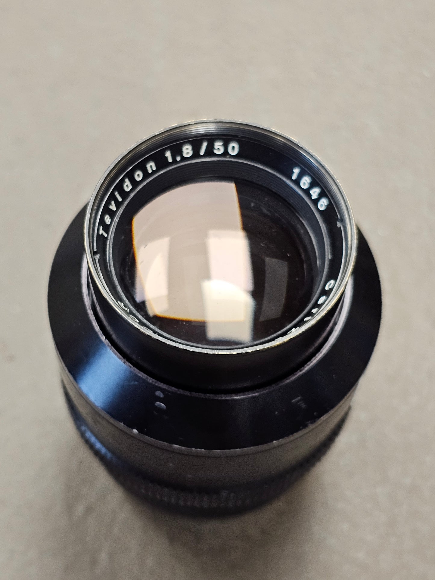 Carl Zeiss Jena DDR Tevidon 50mm f1.8 C-Mount Lens S# 1646