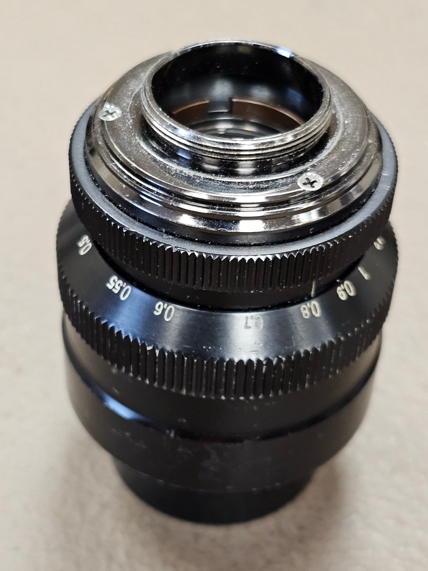 Carl Zeiss Jena DDR Tevidon 50mm f1.8 C-Mount Lens S# 1646