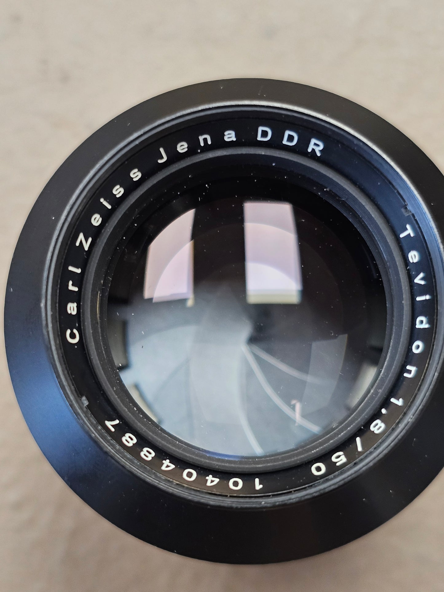 Carl Zeiss Jena DDR Tevidon 50mm f1.8 C-Mount Lens S# 10404887