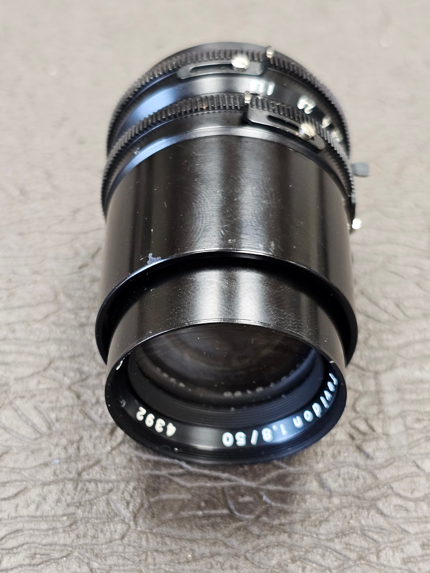 Carl Zeiss Jena DDR Tevidon 50mm f1.8 C-Mount Lens S# 4392