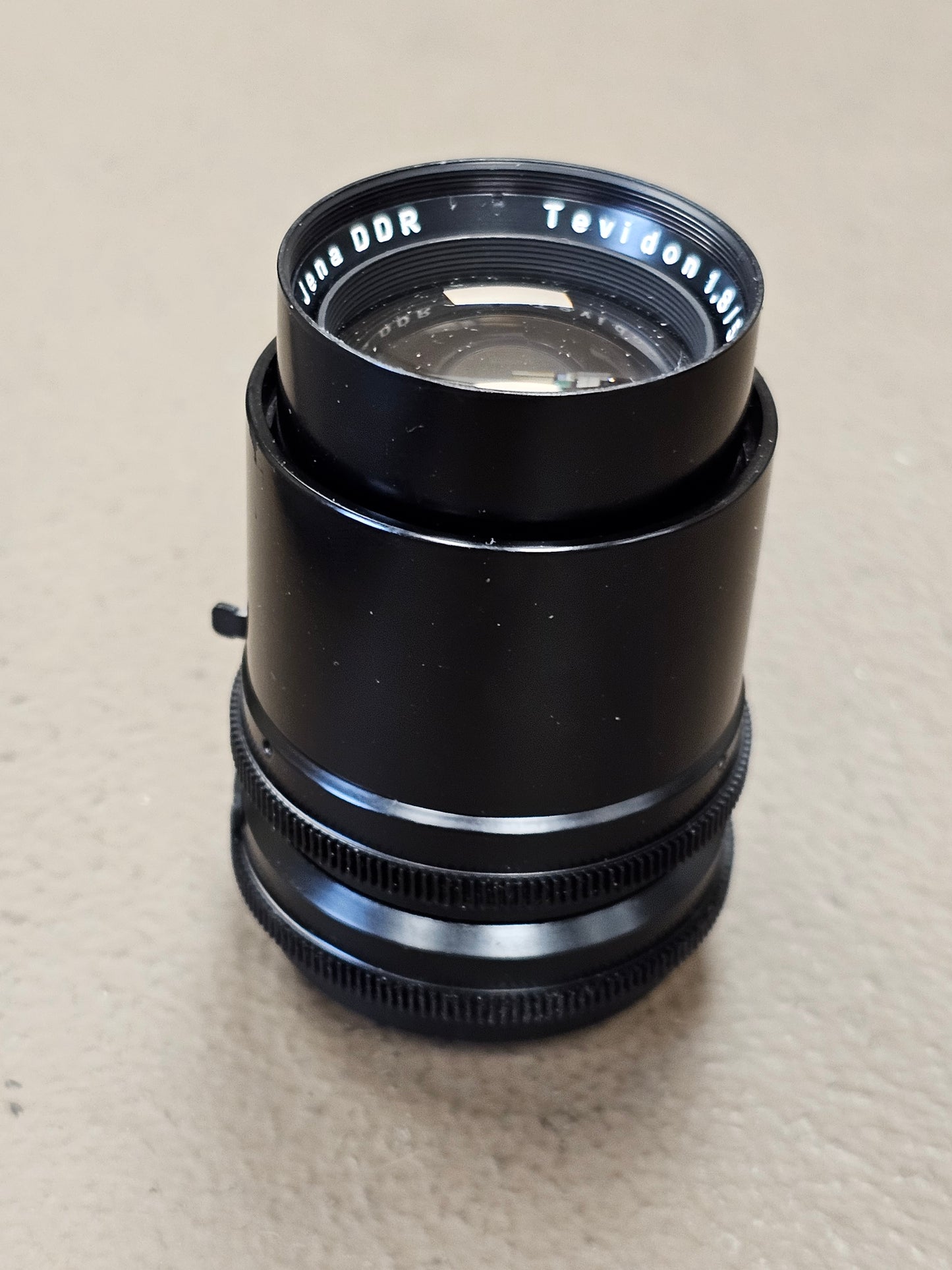 Carl Zeiss Jena DDR Tevidon 50mm f1.8 C-Mount Lens S# 4392