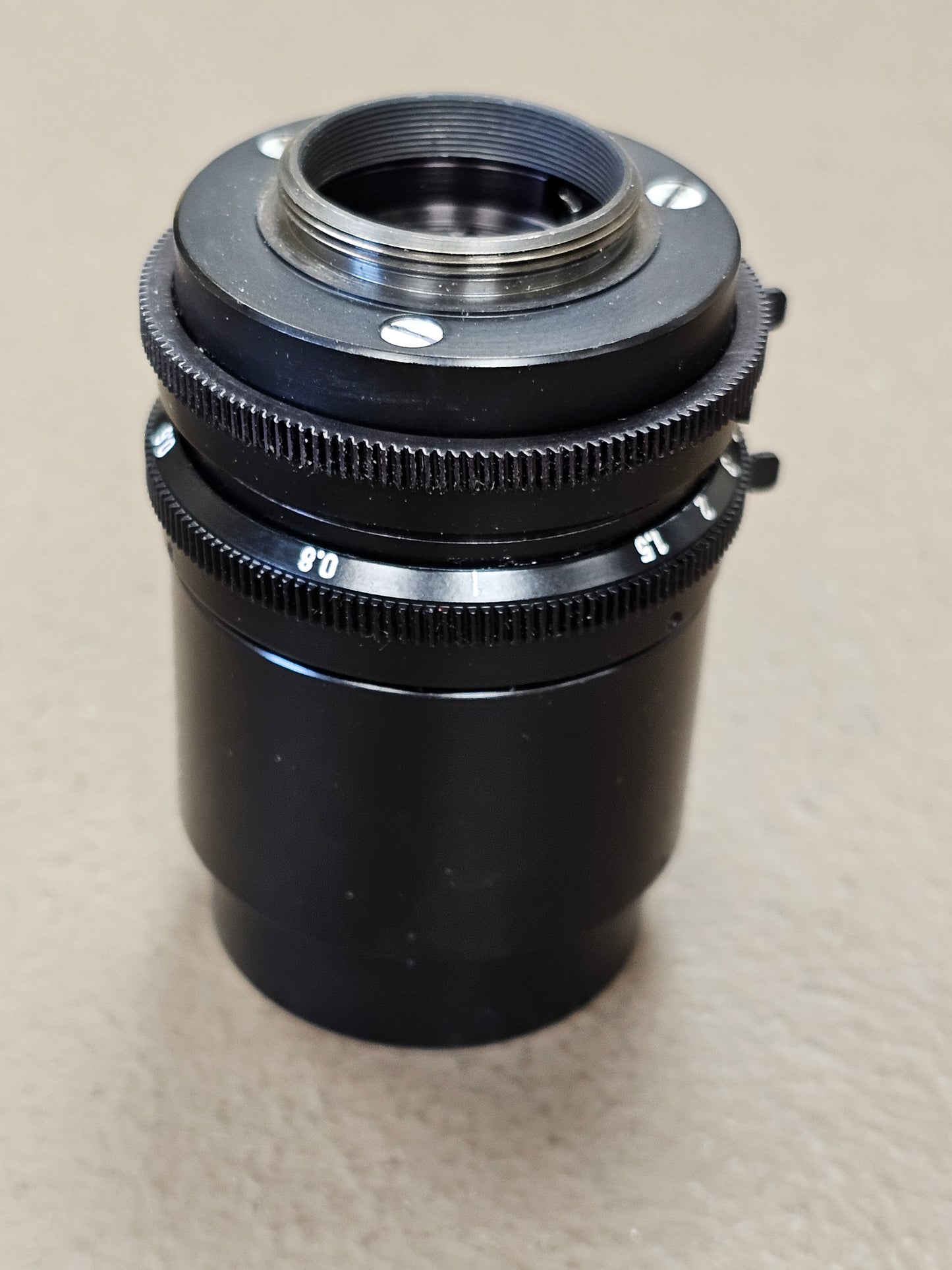 Carl Zeiss Jena DDR Tevidon 50mm f1.8 C-Mount Lens S# 4392