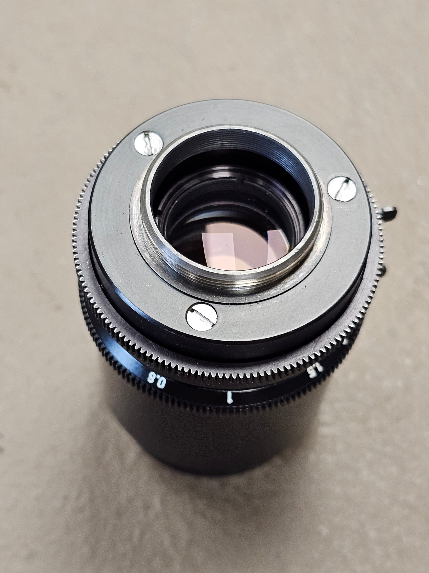 Carl Zeiss Jena DDR Tevidon 50mm f1.8 C-Mount Lens S# 4392