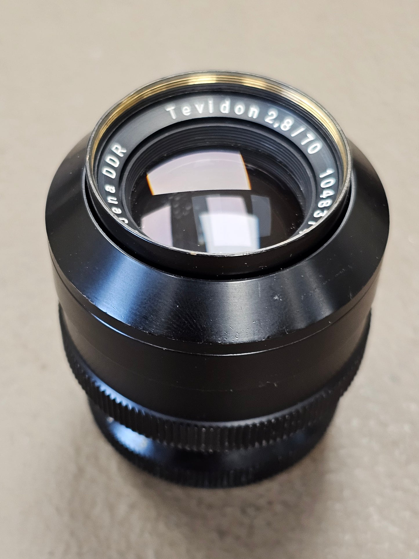 Carl Zeiss Jena DDR Tevidon 70mm f2.8 C-Mount Lens S# 10483741