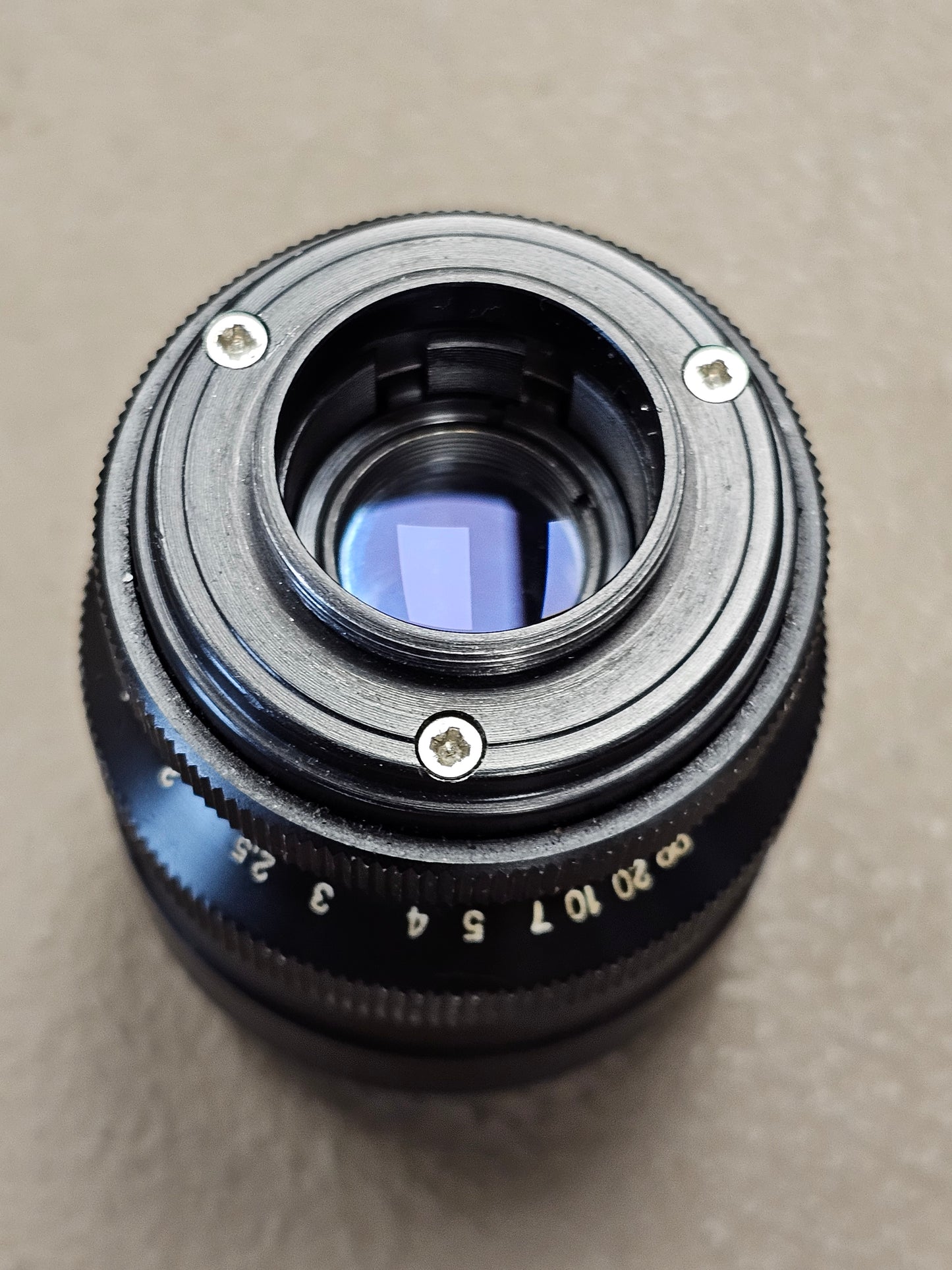 Carl Zeiss Jena DDR Tevidon 70mm f2.8 C-Mount Lens S# 10483741