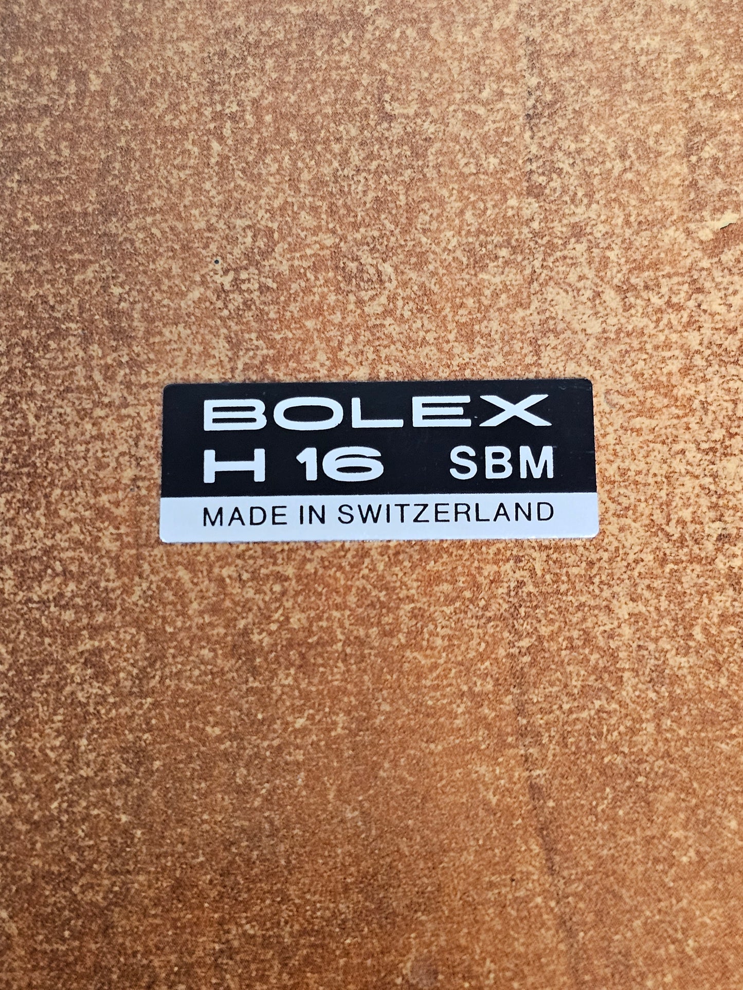 Bolex H16 SBM Logo Plate BC 2918