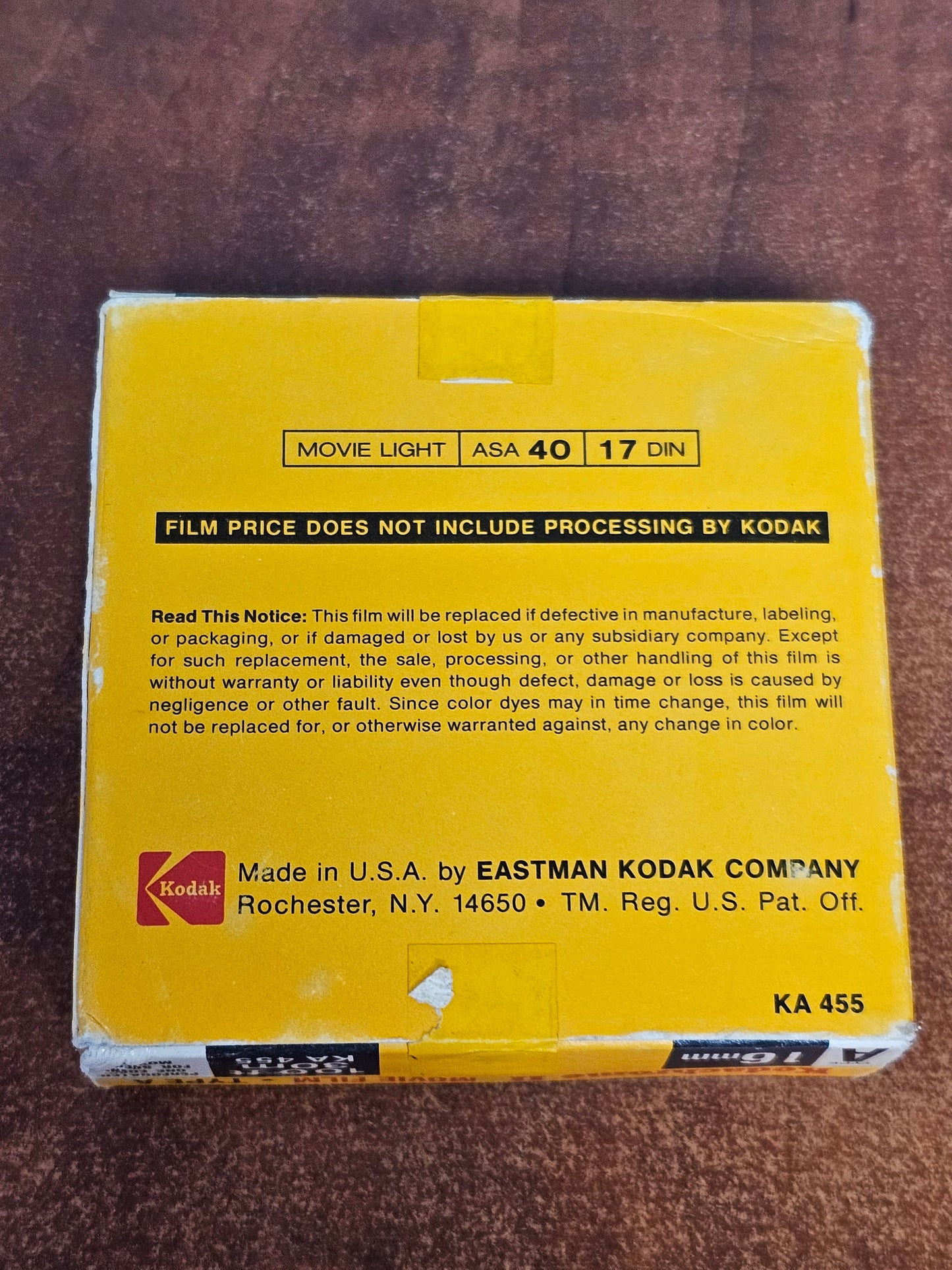 KODAK 16mm 100' Kodachrome II Color Film ( Expired Stock )