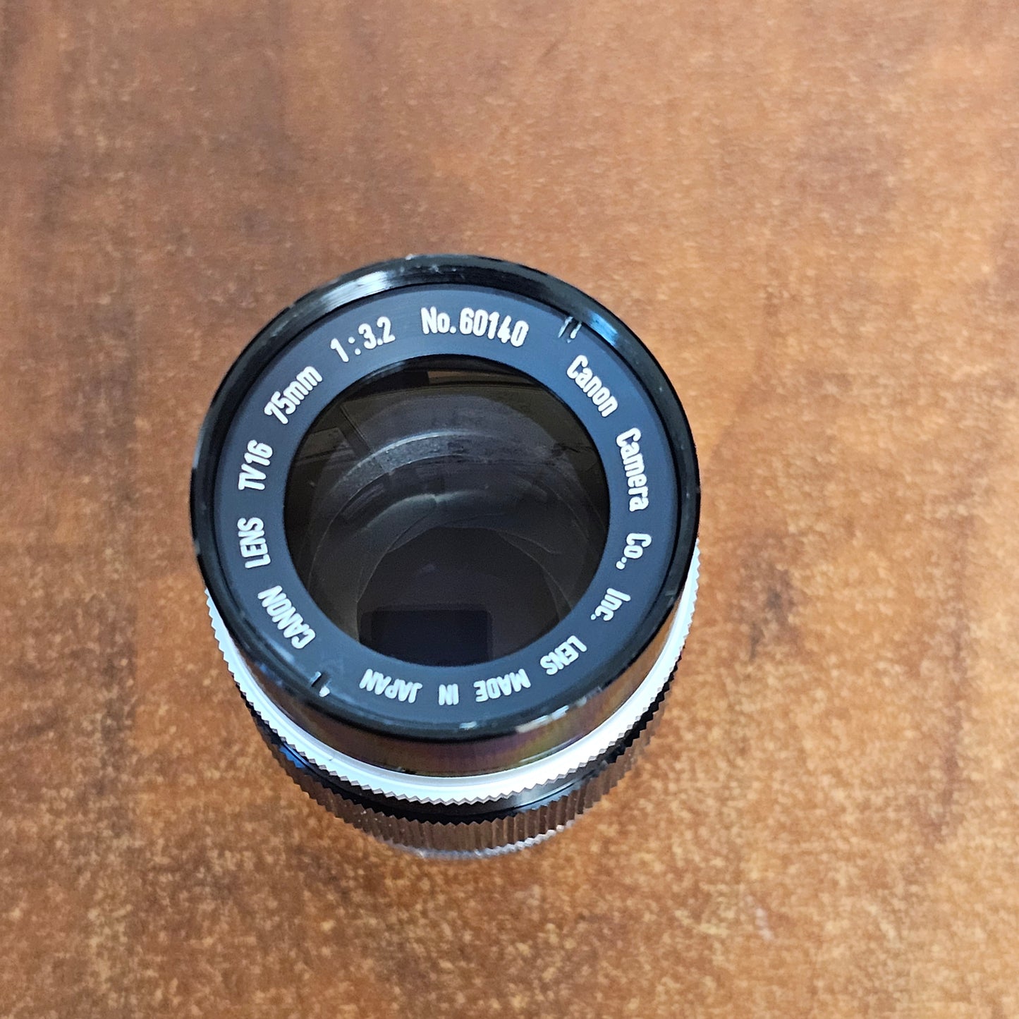 Canon TV-16 75mm T3.2 C-Mount lens S# 60140