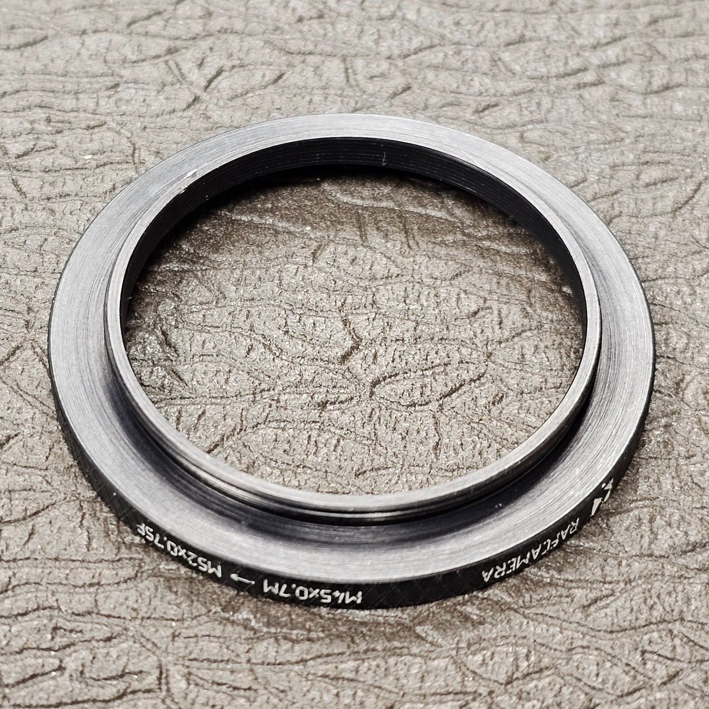 45mm-52mm step-up ring M45x0.7 male to M52x0.75 female thread adapter