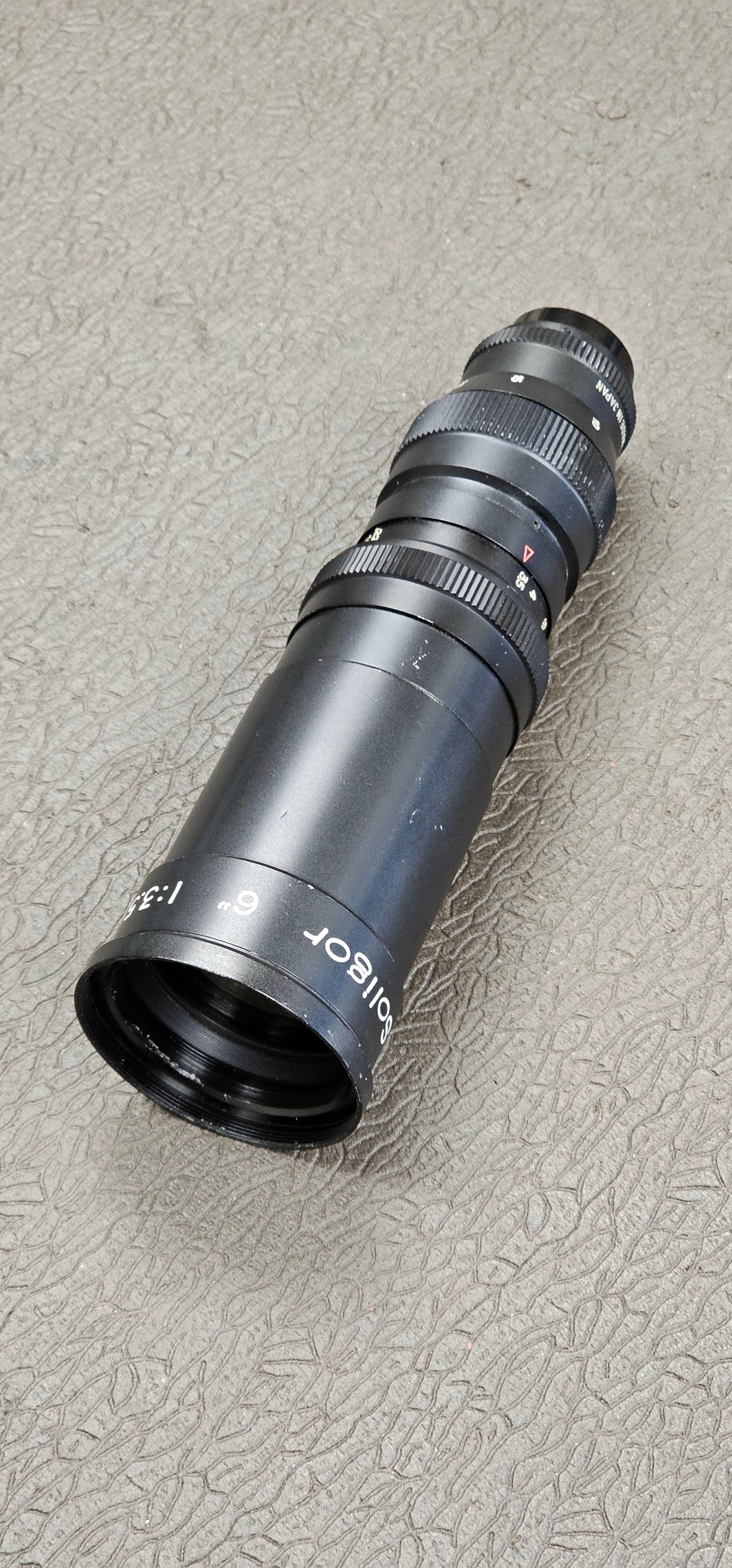 Elitar Soligor 150mm (6") F3.5 C-Mount Telephoto Lens S# K3171