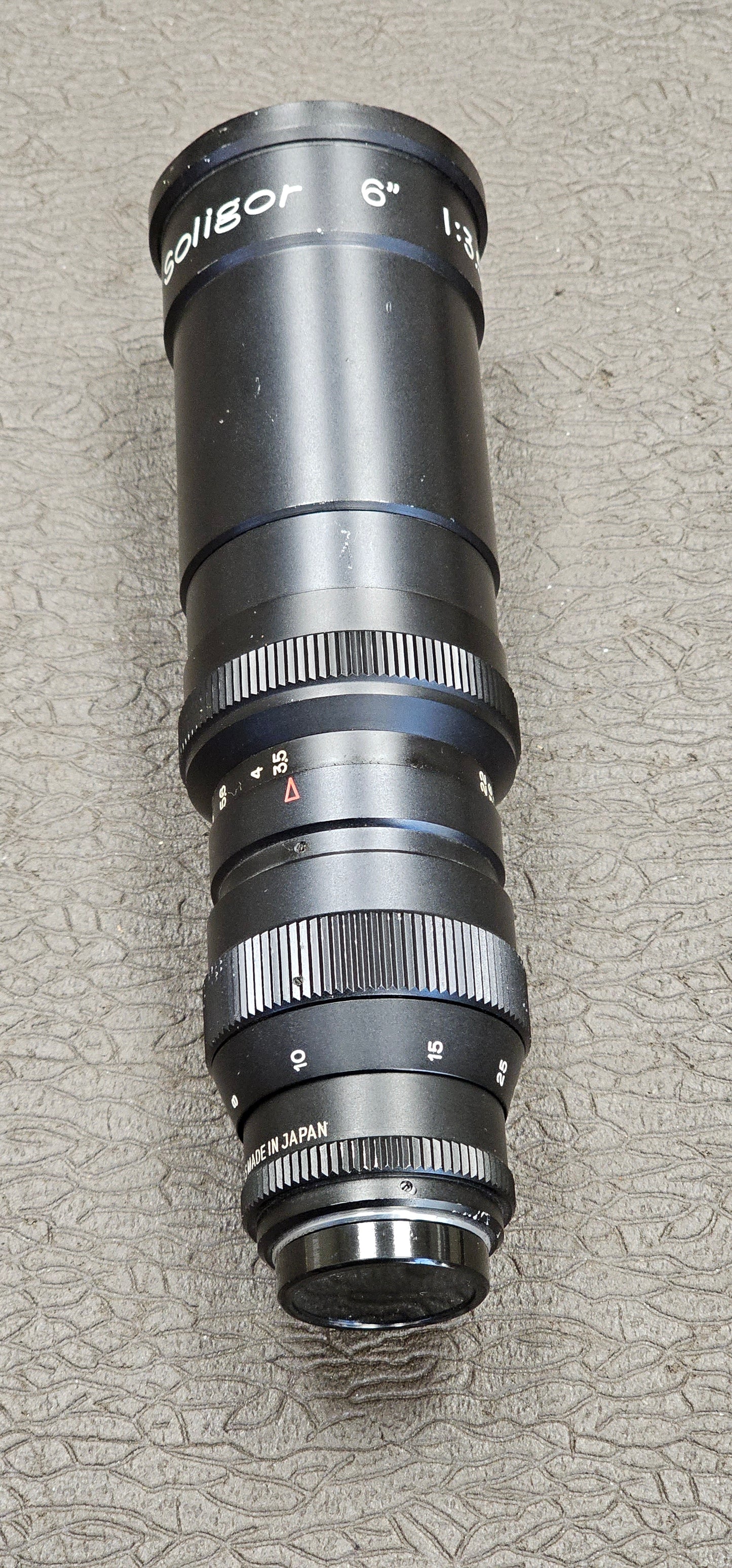 Elitar Soligor 150mm (6") F3.5 C-Mount Telephoto Lens S# K3171