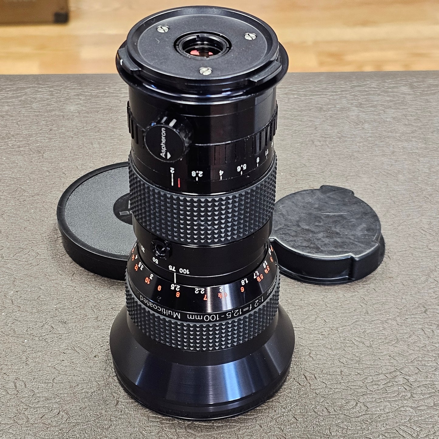 Kern Vario-Switar 12.5mm-100mm f2 Multicoated Zoom Lens Bolex Bayonet Mount S# 1142135 with Aspheron 6.5mm Multicoated S# 51108