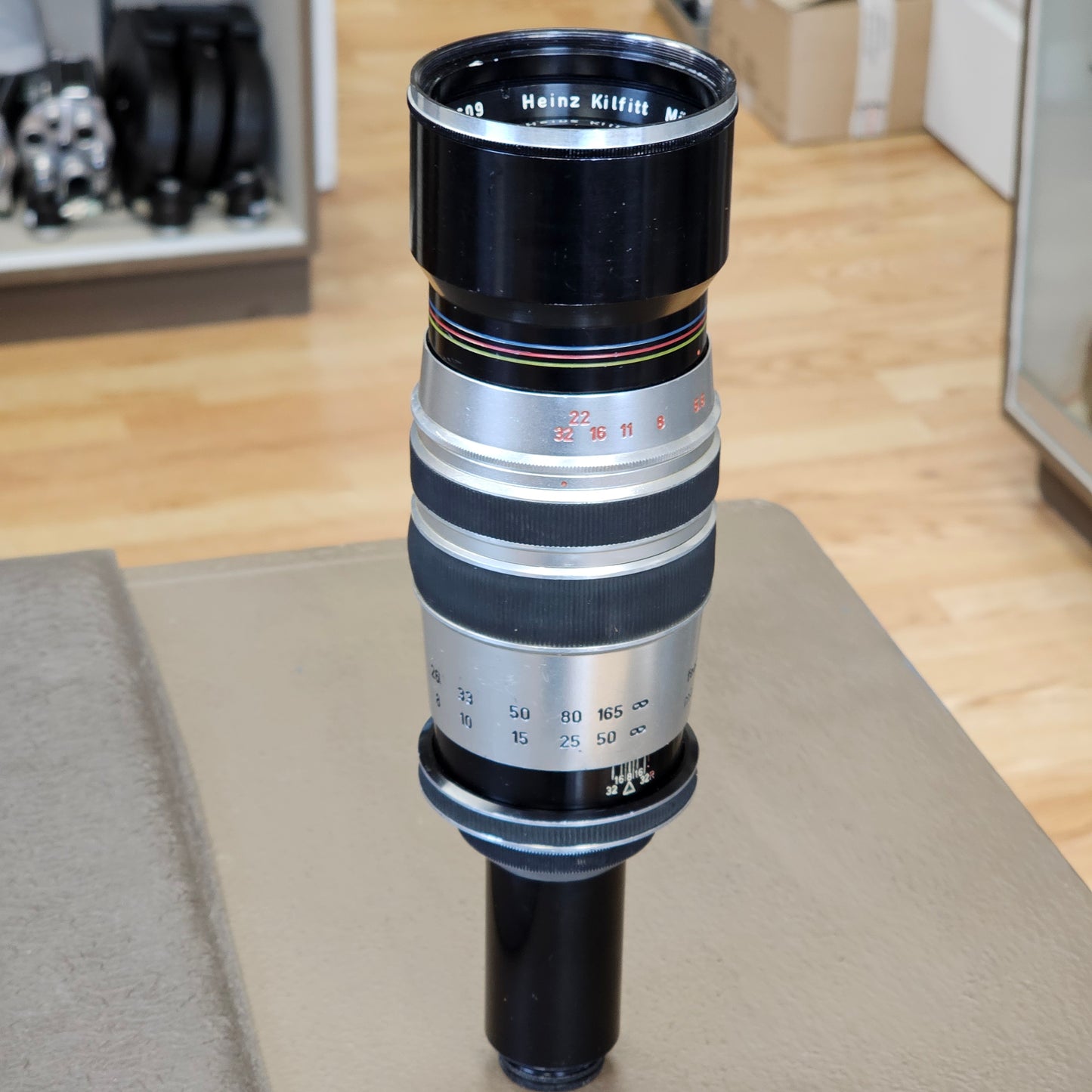 Heinz Kilfitt Munchen Tele-Kilar 300mm f5.6 C-Mount Lens S# Nr.208-5609