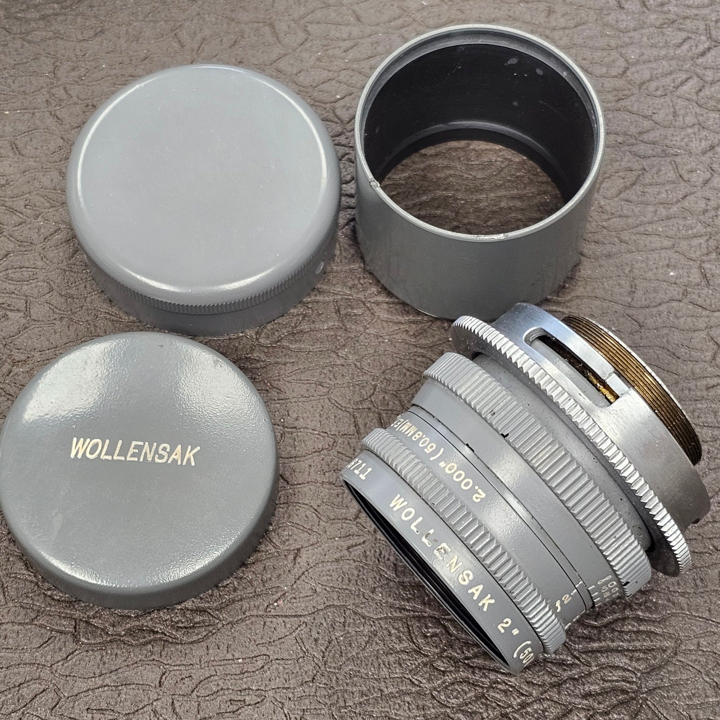 Wollensak Fastax - Raptar Four Lens Set 35mm/50mm/101.4mm/153.6mm Military Gray