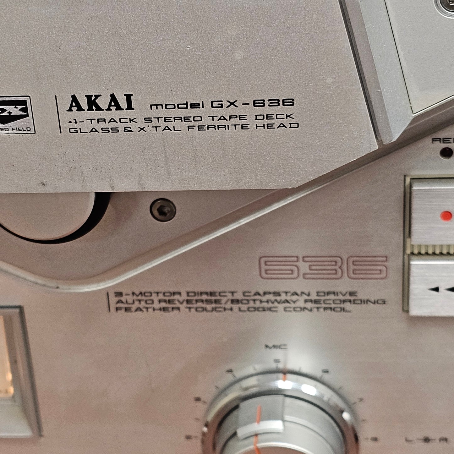 Akai Model GX-636 4 Track Stereo Tape Reel to Reel Deck