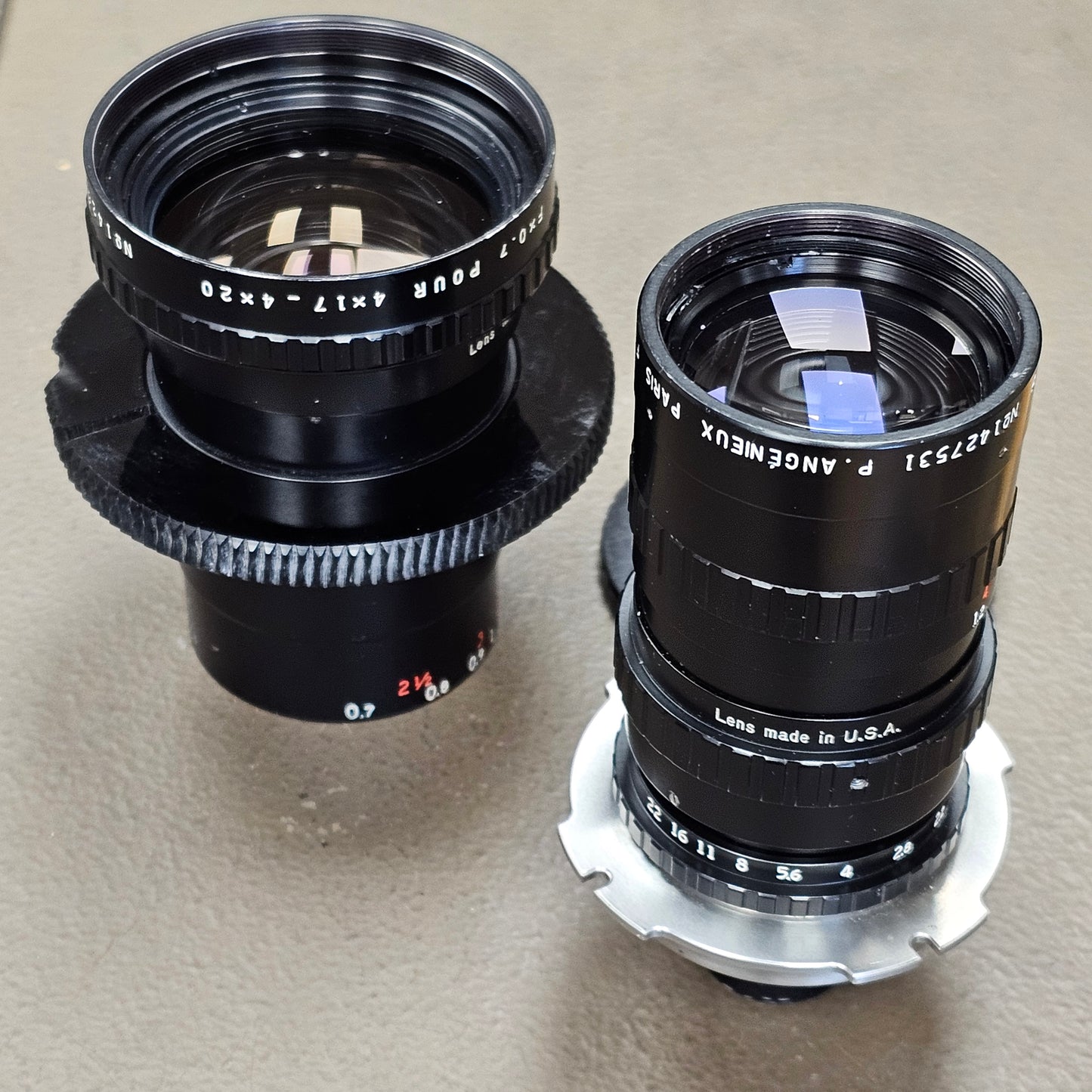 Angenieux 17.5-70mm f2.2/T2.5 Type 4x17.5B PL Mount S# 1427531 with Retro-Zoom Attachment S# 1426674