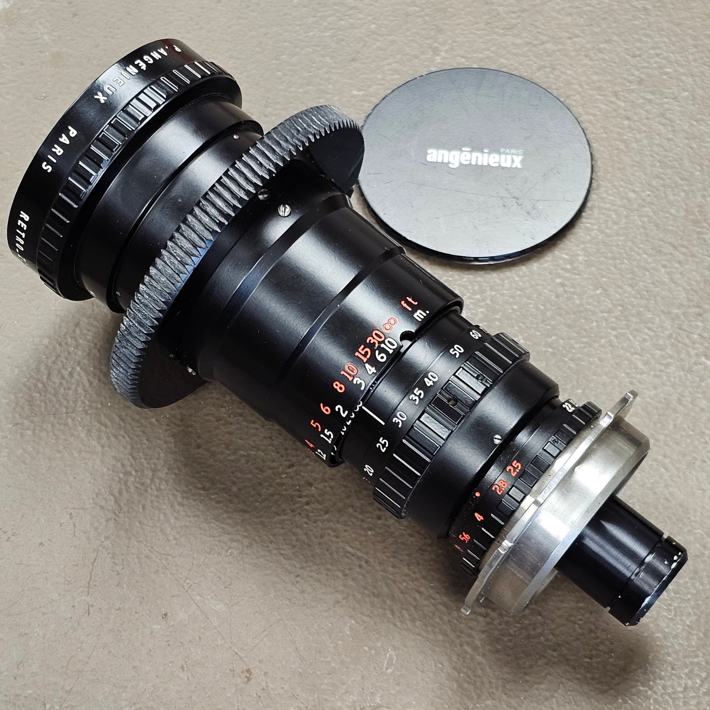 Angenieux 17.5-70mm f2.2/T2.5 Type 4x17.5B PL Mount S# 1427531 with Retro-Zoom Attachment S# 1426674