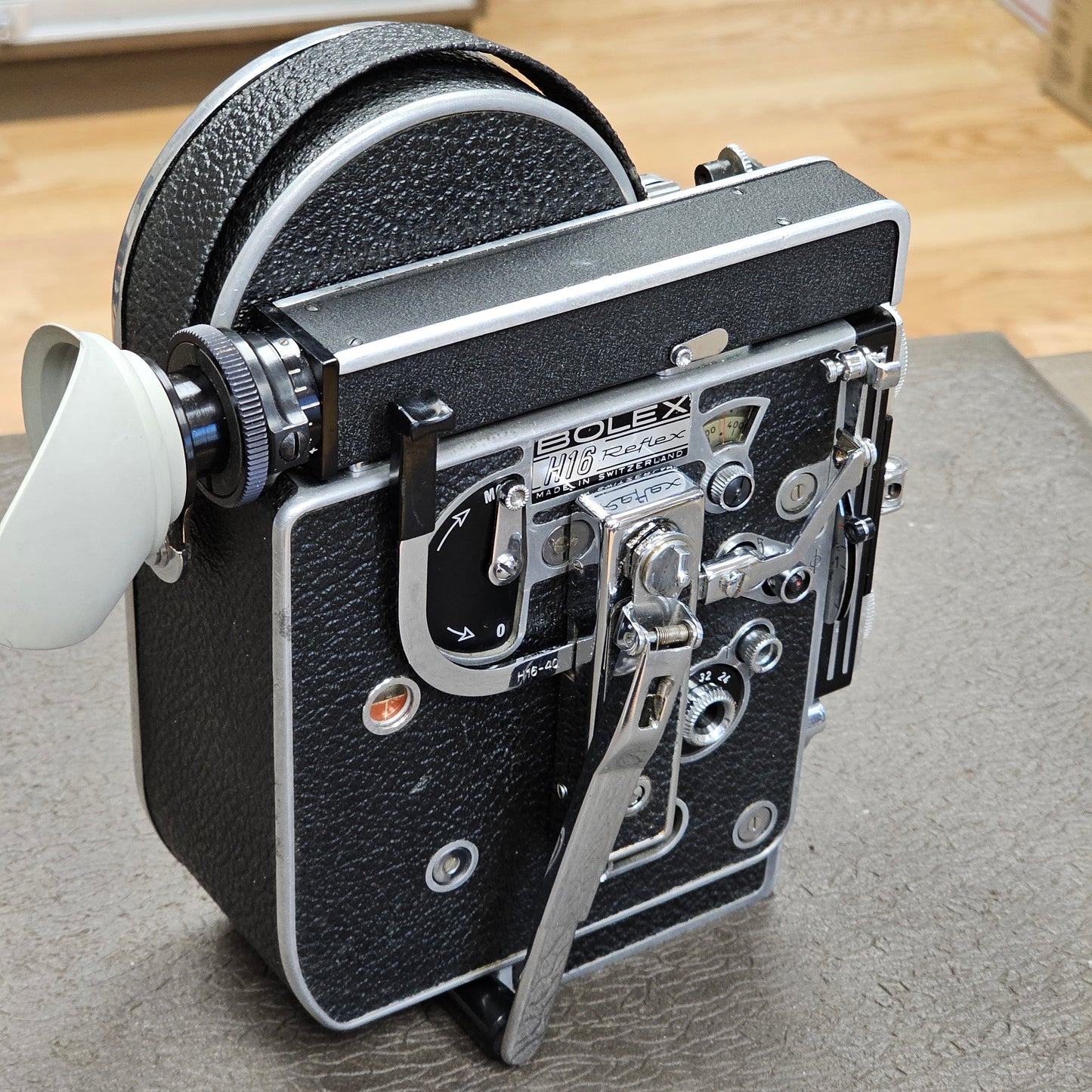 Bolex Super 16 REX 4 Camera body with 10x viewfinder S# 221468