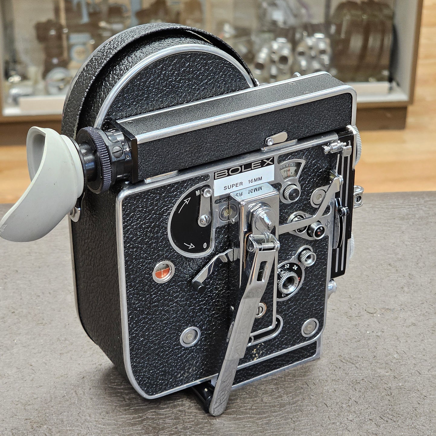 Bolex Super 16 REX 4 Camera body with 10x viewfinder S# 220725