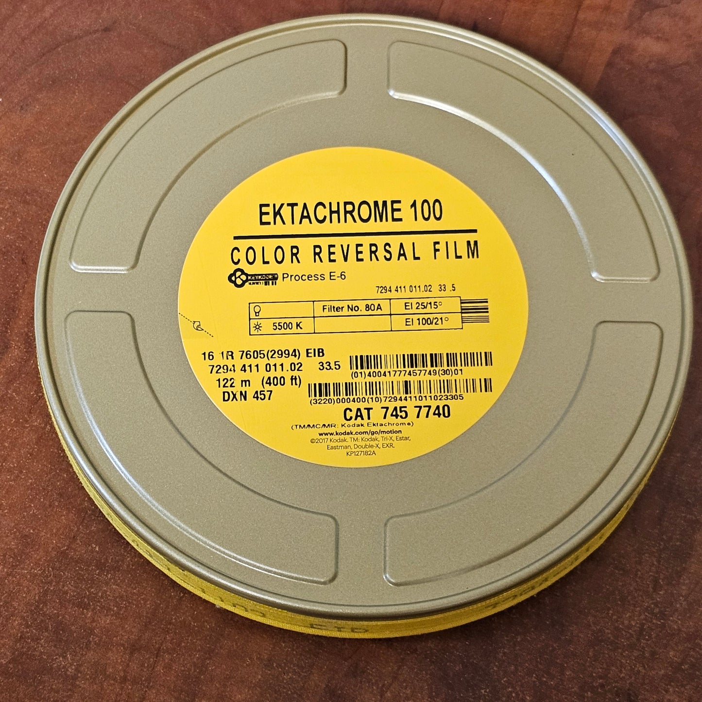 KODAK 16mm 400' Ektachrome 100D Color Reversal Film