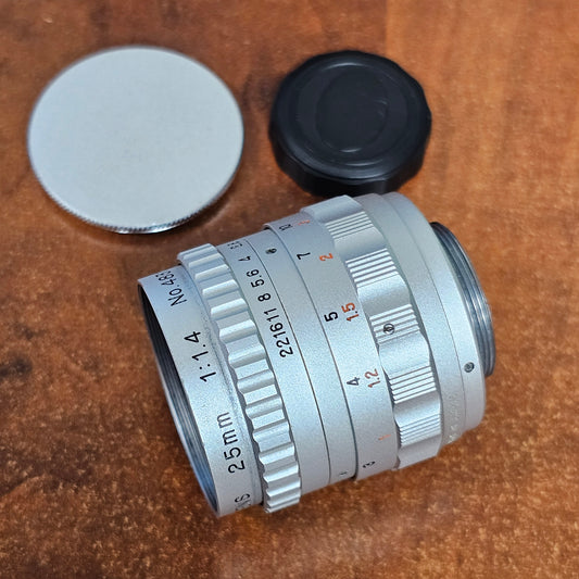 Cosmicar Television 25mm f1.9 C-Mount Lens S# 48315