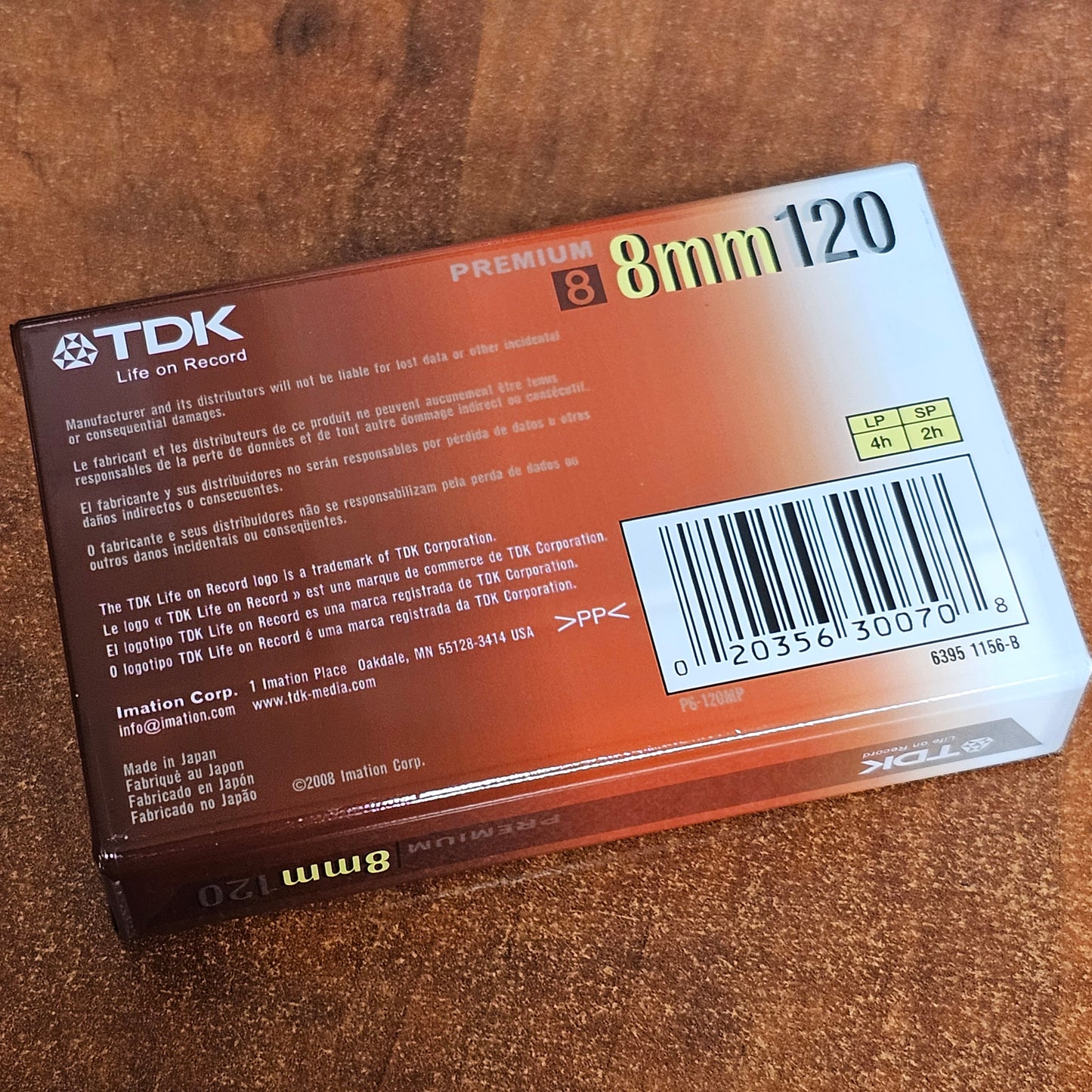 TDK Premium 8mm 120 MP Tape